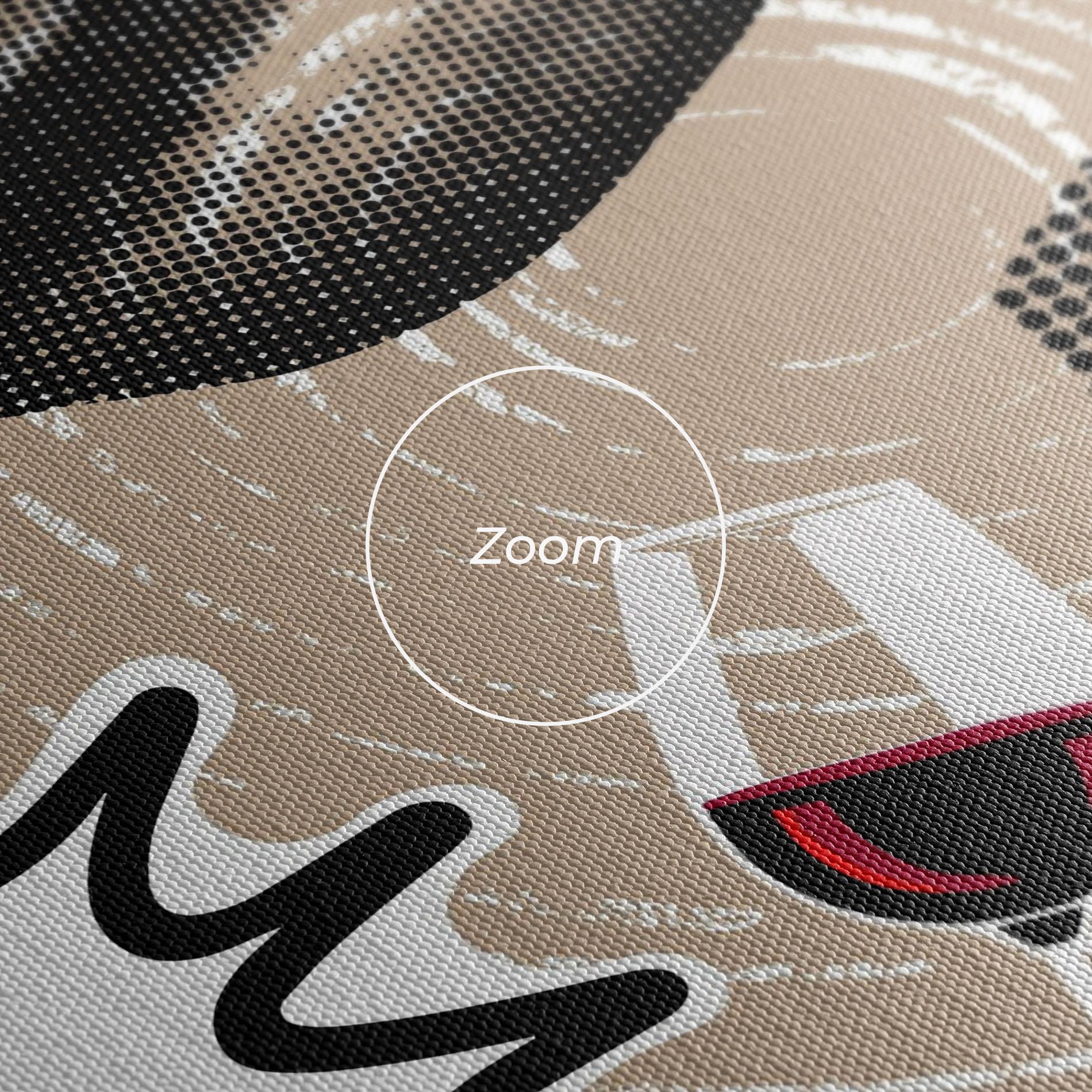 Leinwandbild Lips Mouth Collage mockup 3