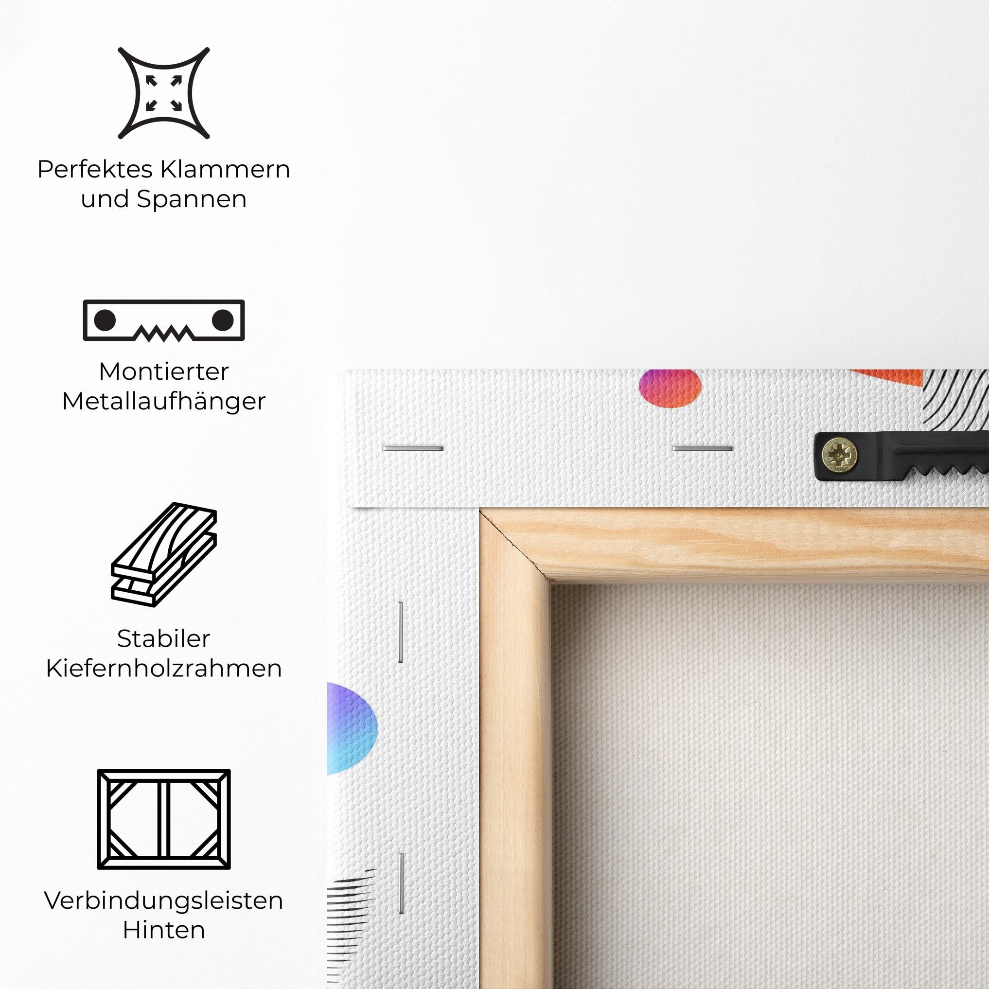 Leinwandbild Orange Light Statue mockup 5