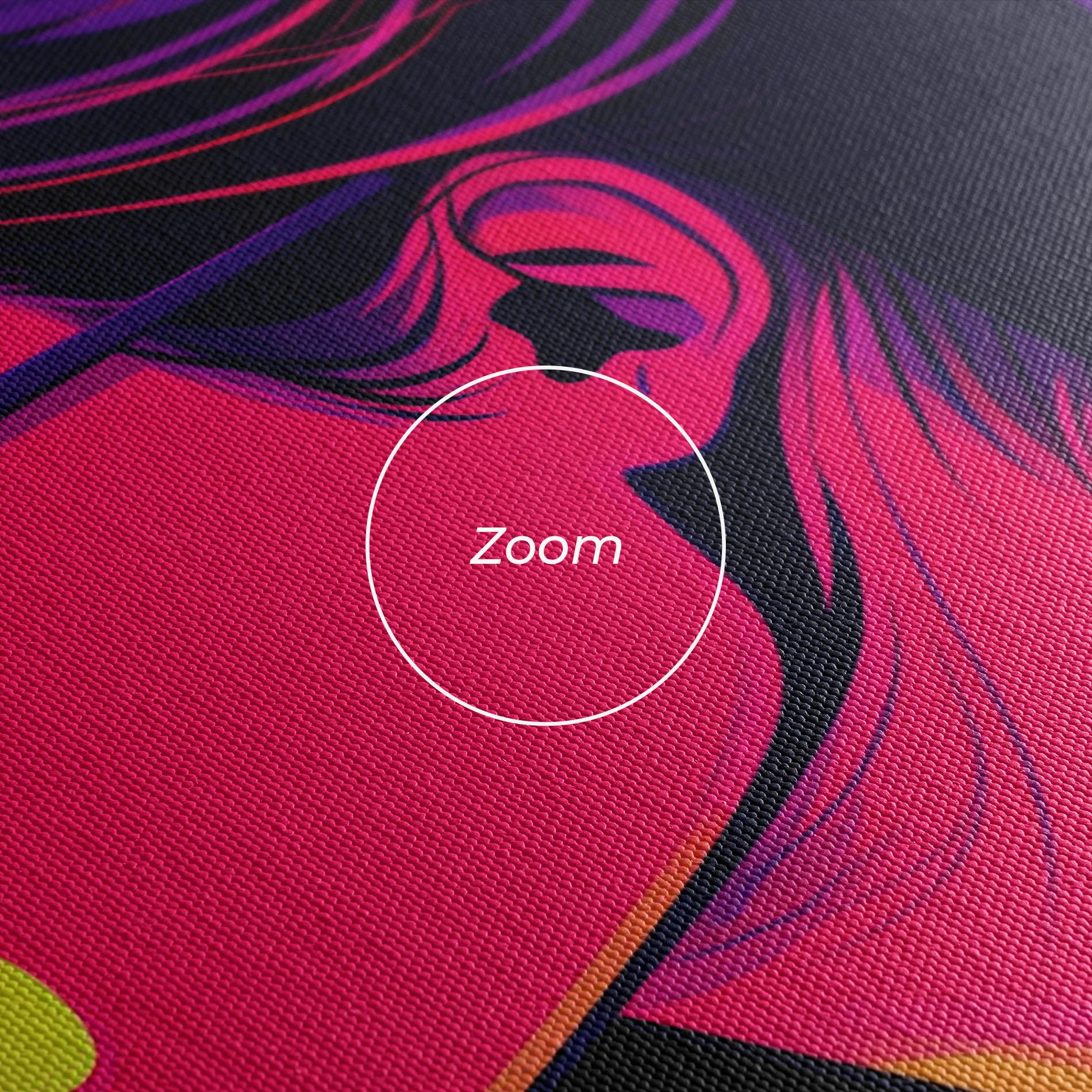 Leinwandbild Purple Pop Hair mockup 3