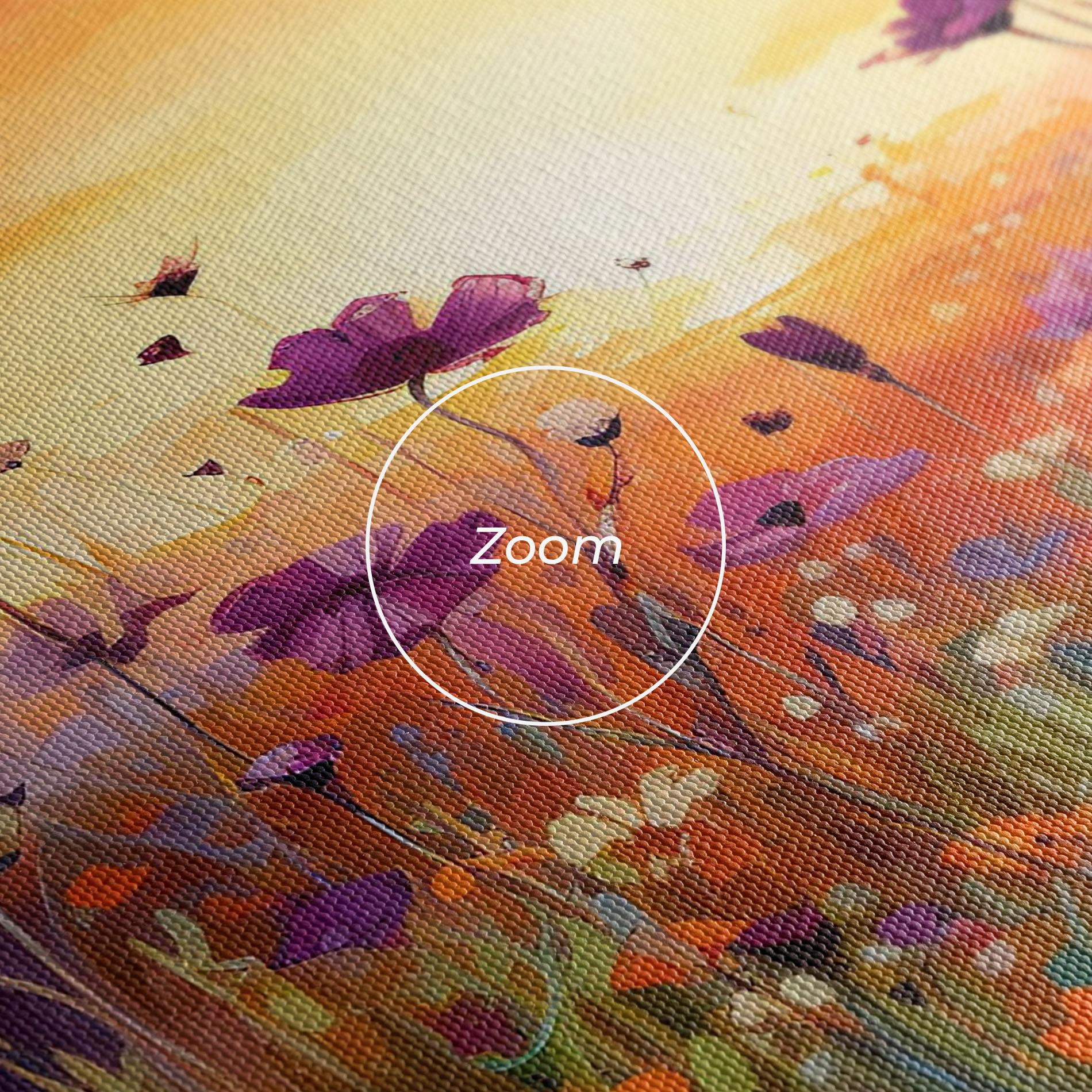 Leinwandbild Dreamy Field Flowers mockup 3