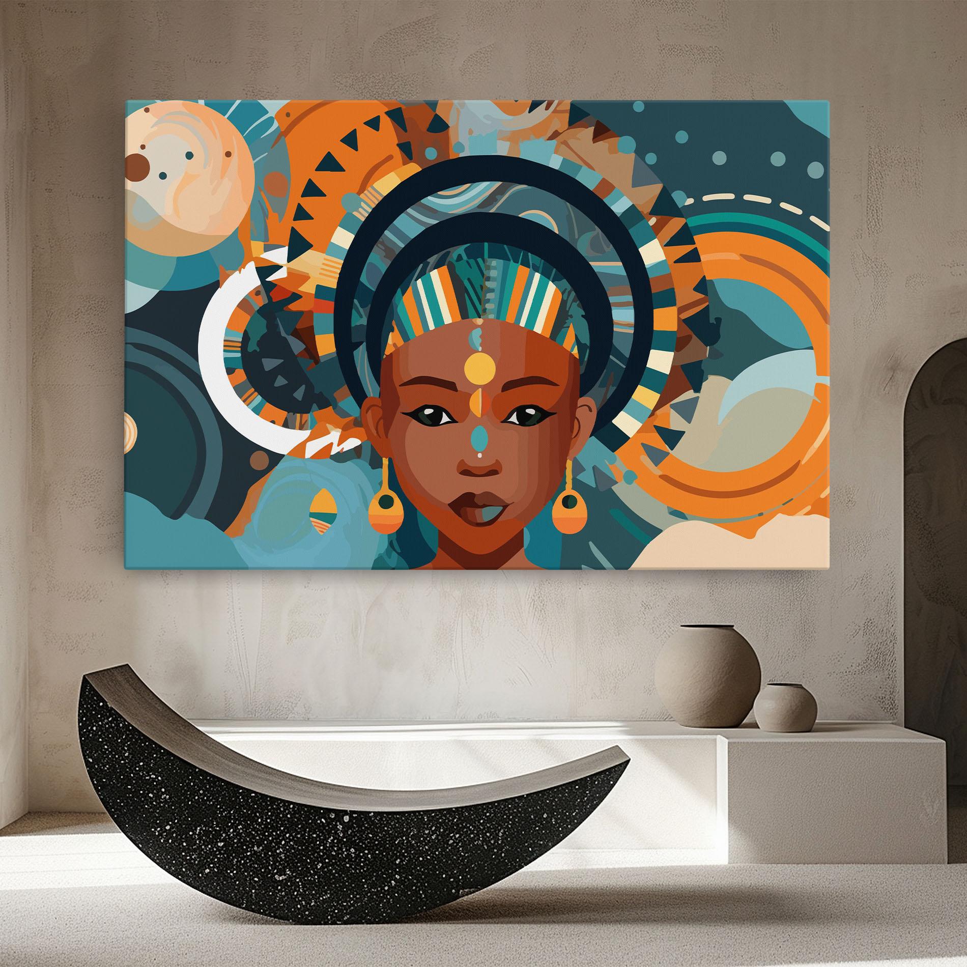 Leinwandbild African Colorful Child mockup 8