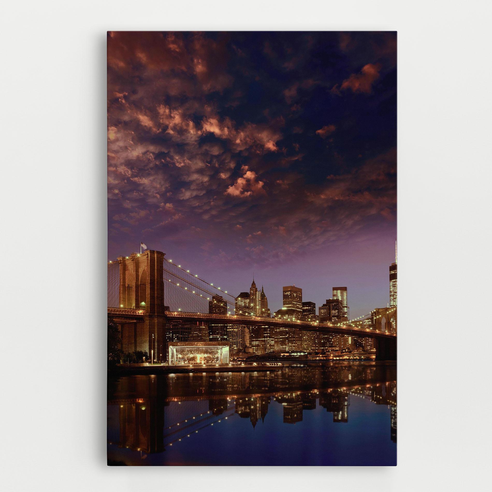 Leinwandbild Sunset New York mockup 0