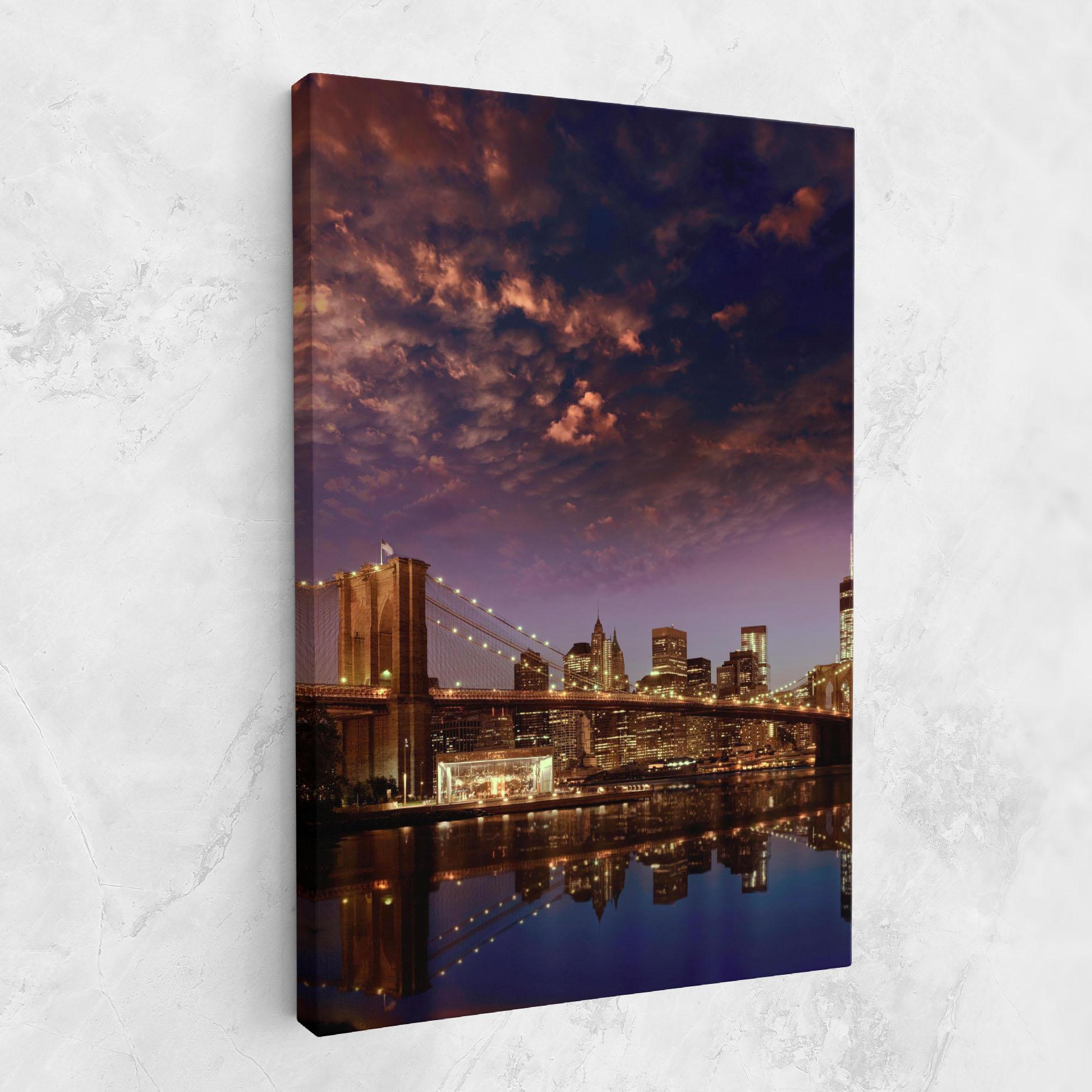 Leinwandbild Sunset New York mockup 1