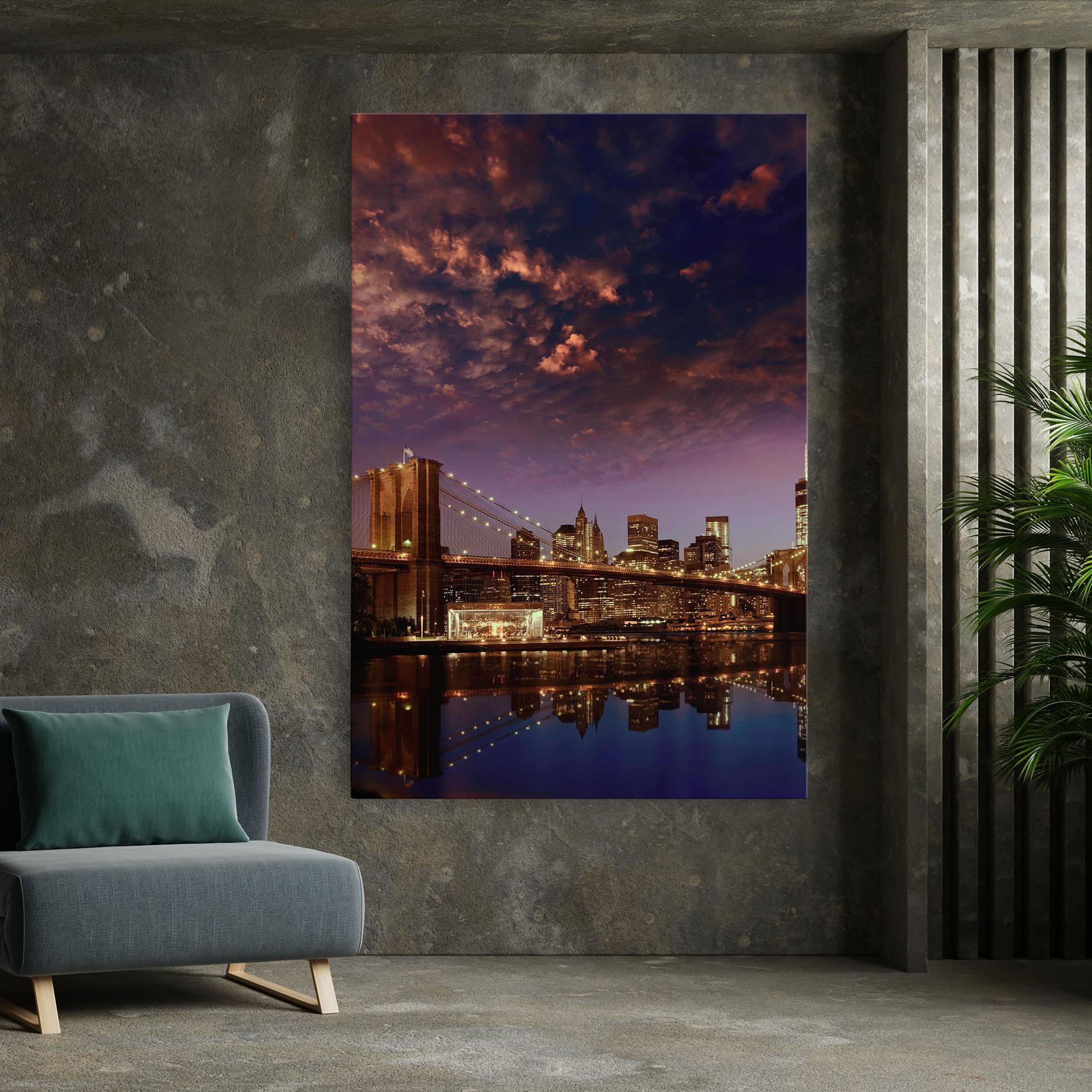 Leinwandbild Sunset New York mockup 7