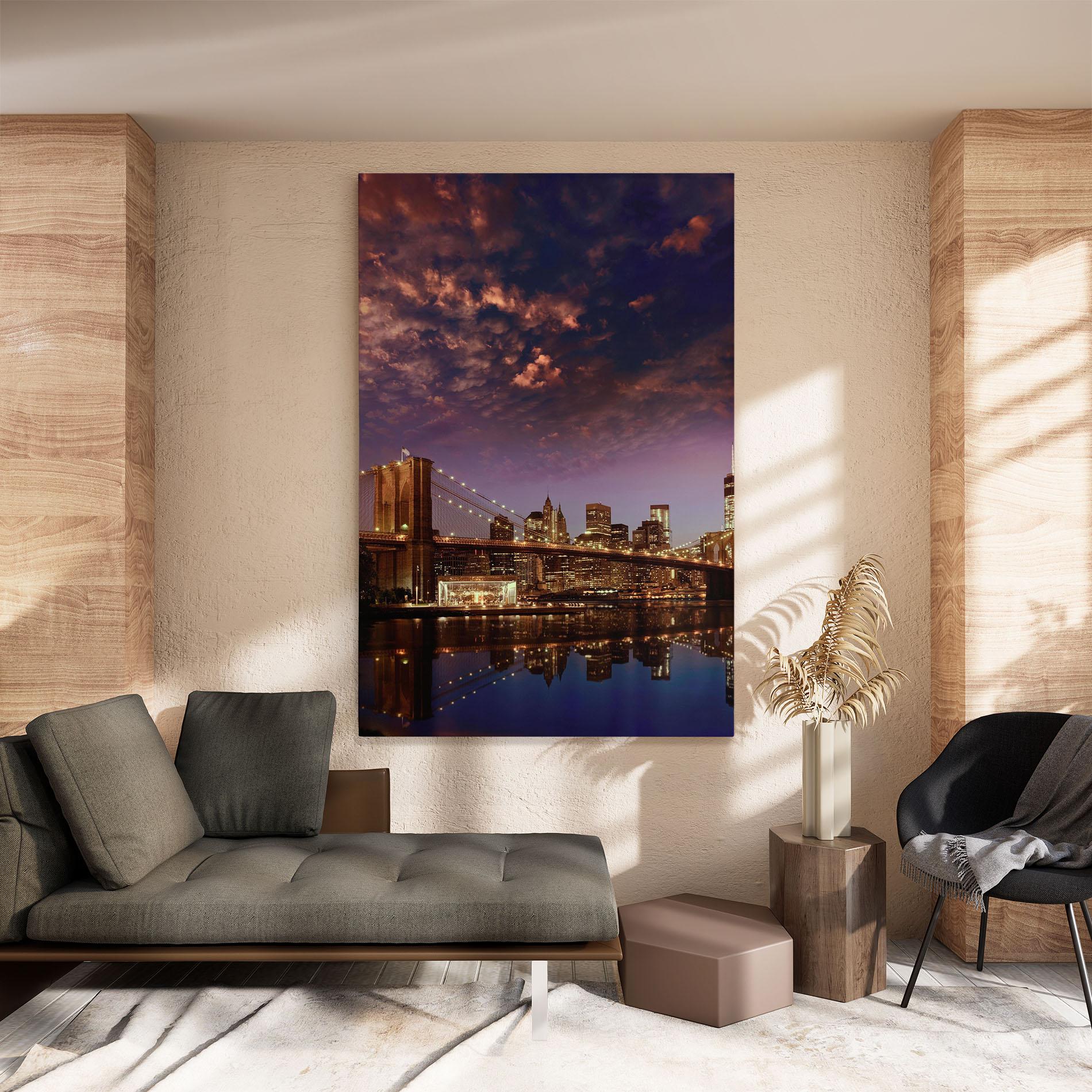 Leinwandbild Sunset New York mockup 8
