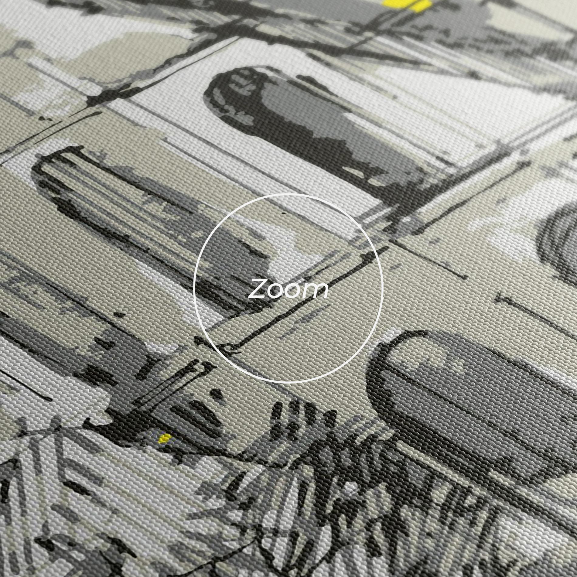 Leinwandbild Yellow Colosseum mockup 3