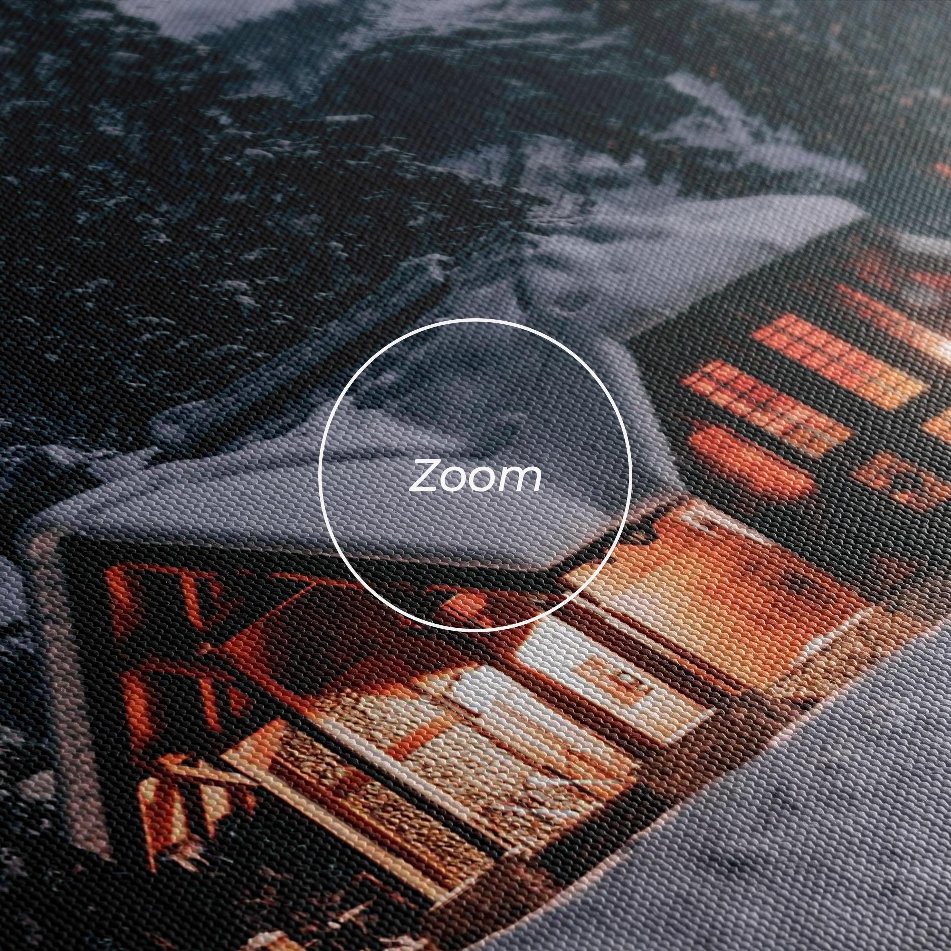 Leinwandbild Winter House mockup 3