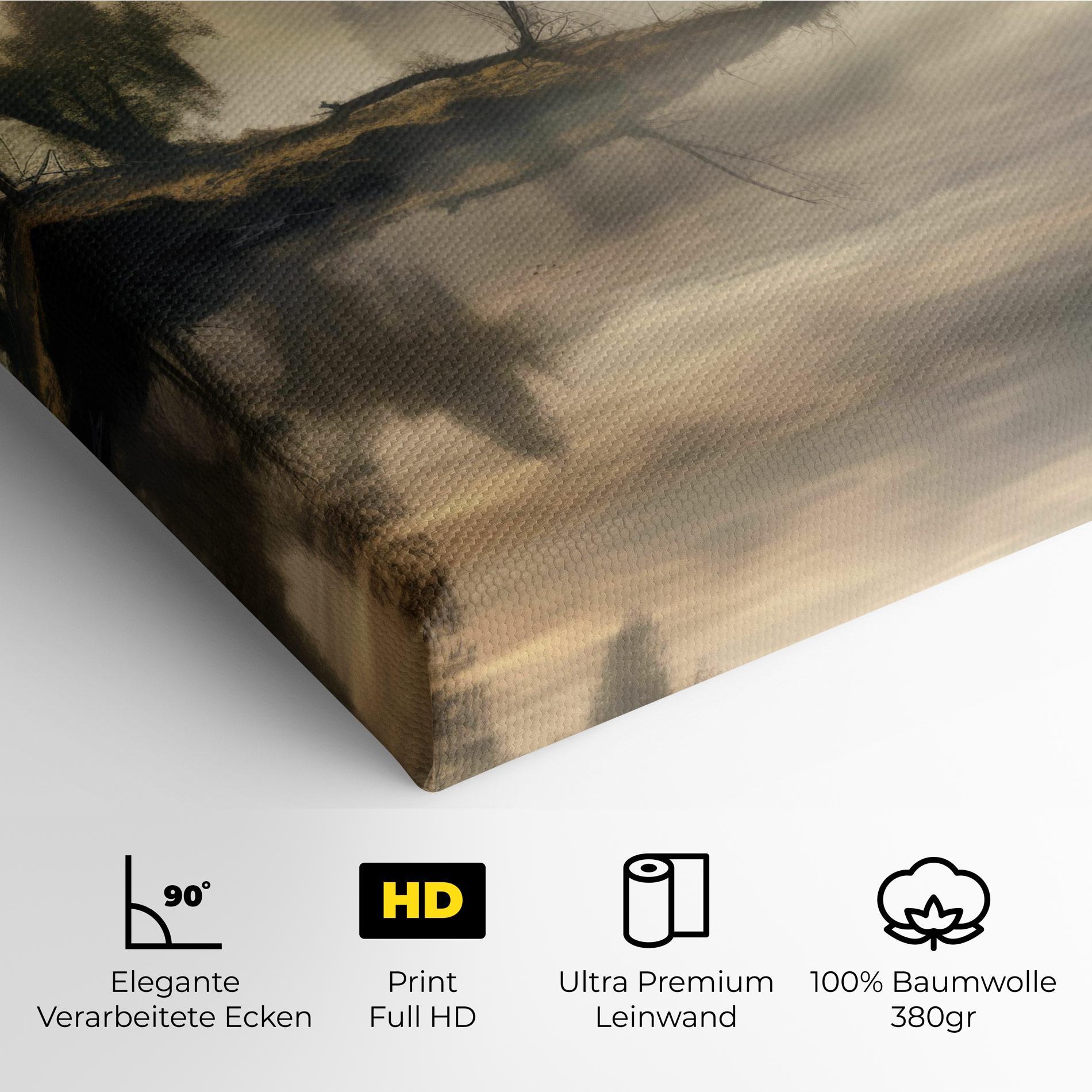 Leinwandbild Foggy Morning mockup 4