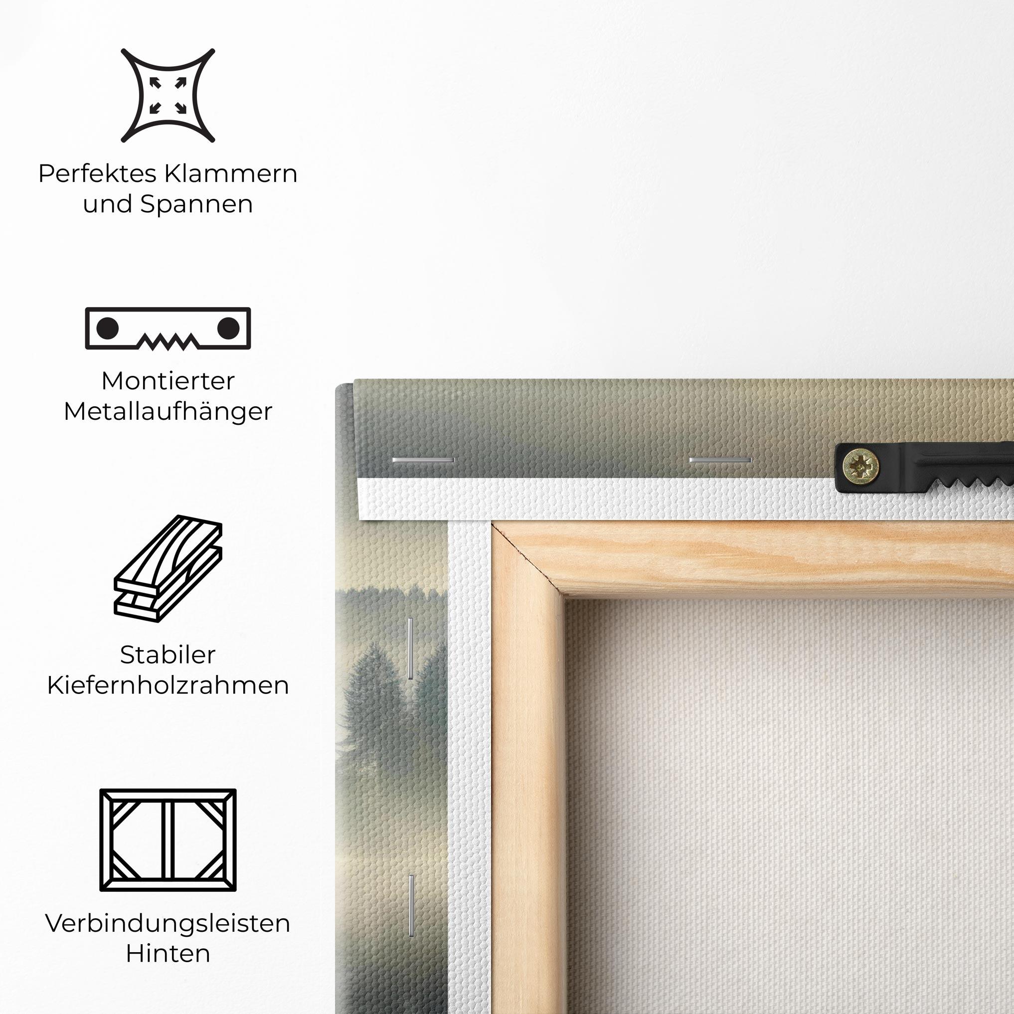 Leinwandbild Foggy Morning mockup 5