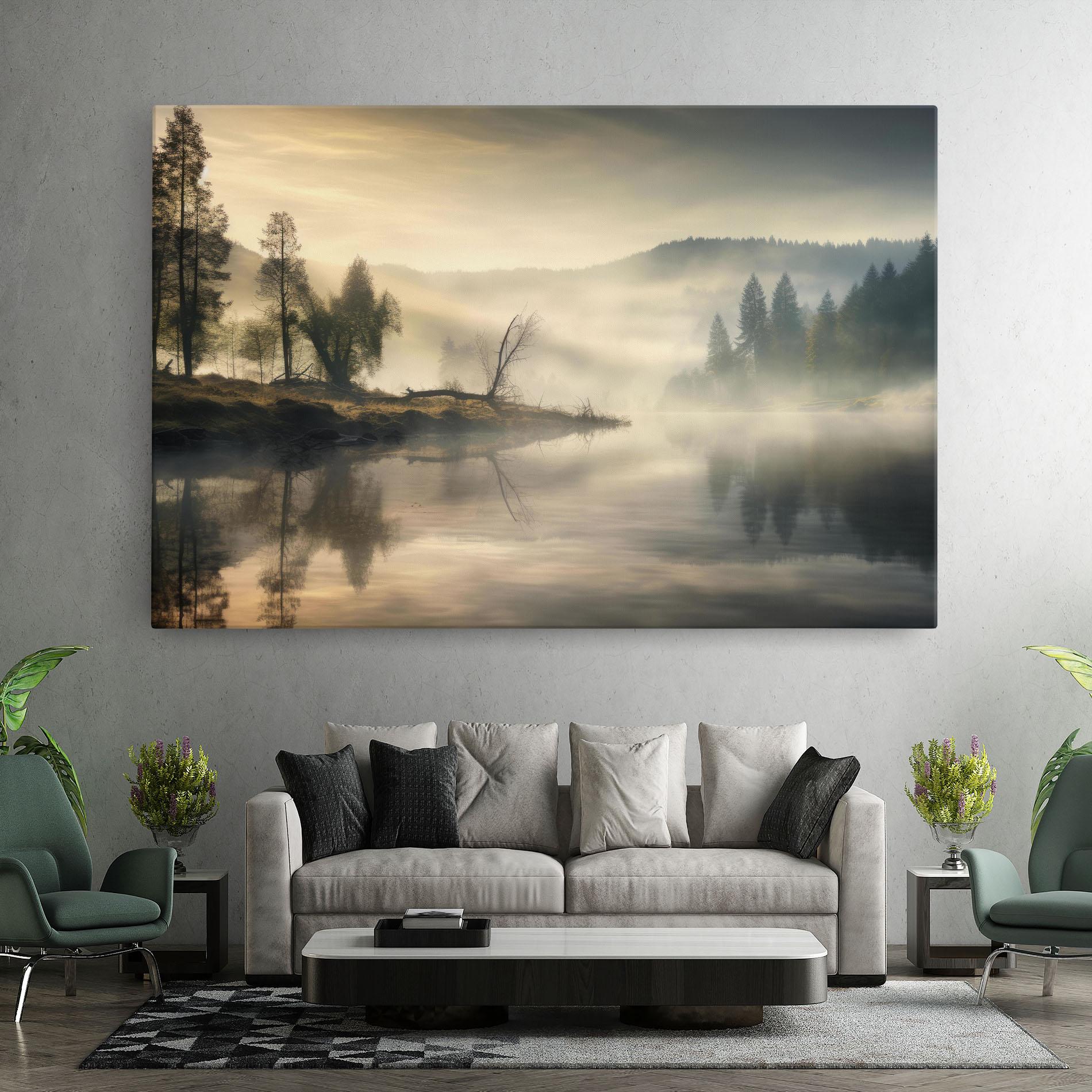 Leinwandbild Foggy Morning mockup 7