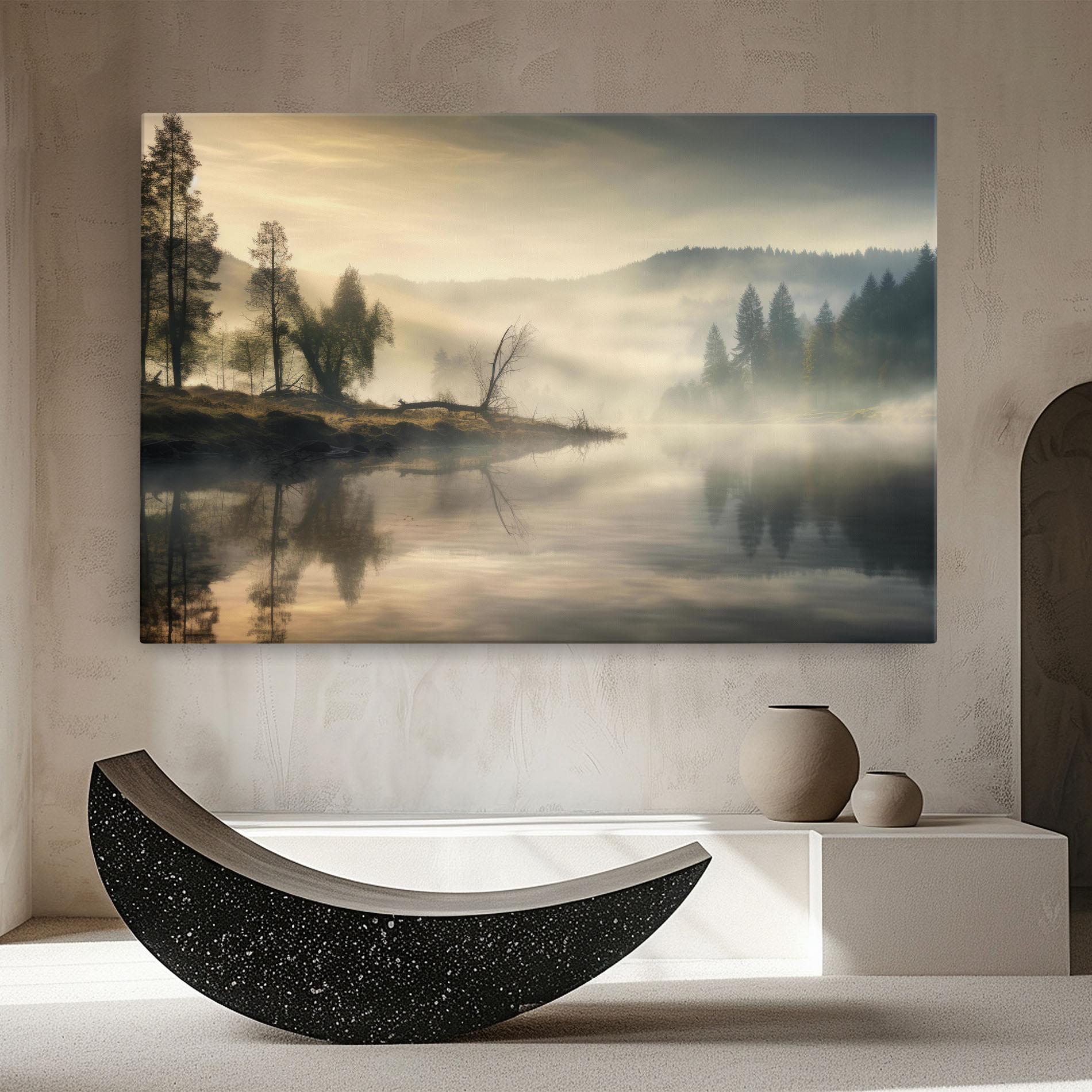 Leinwandbild Foggy Morning mockup 8