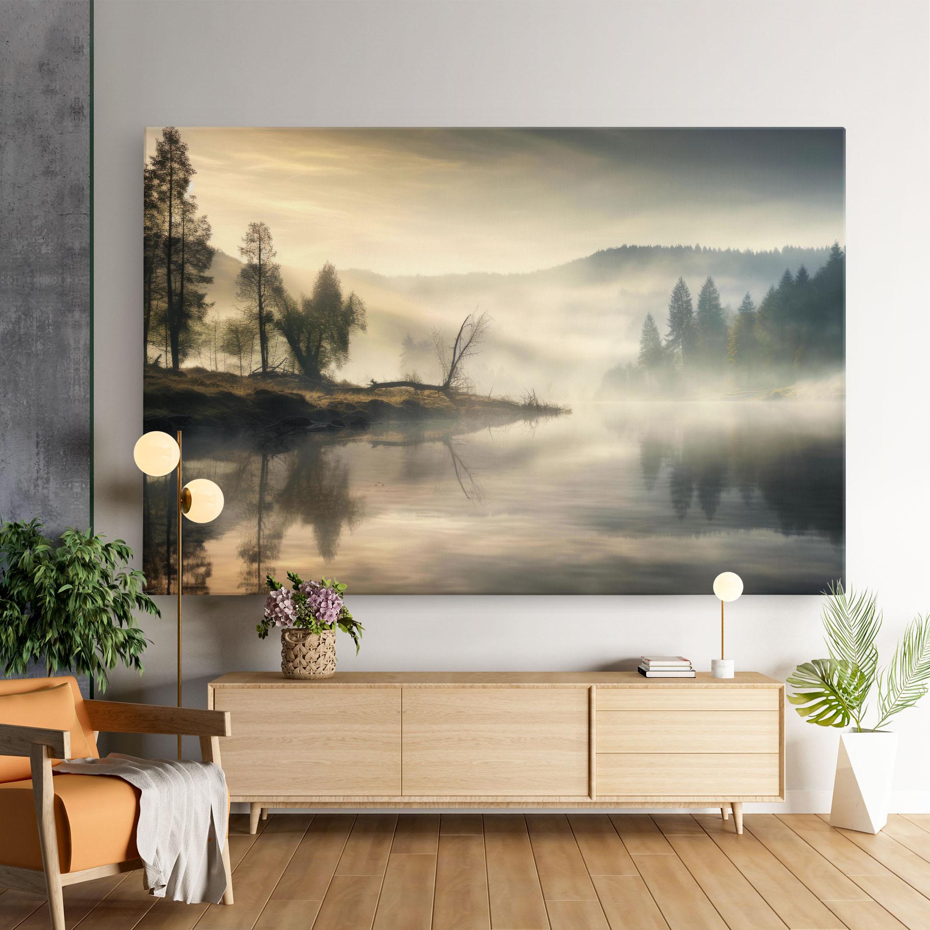 Leinwandbild Foggy Morning mockup 9