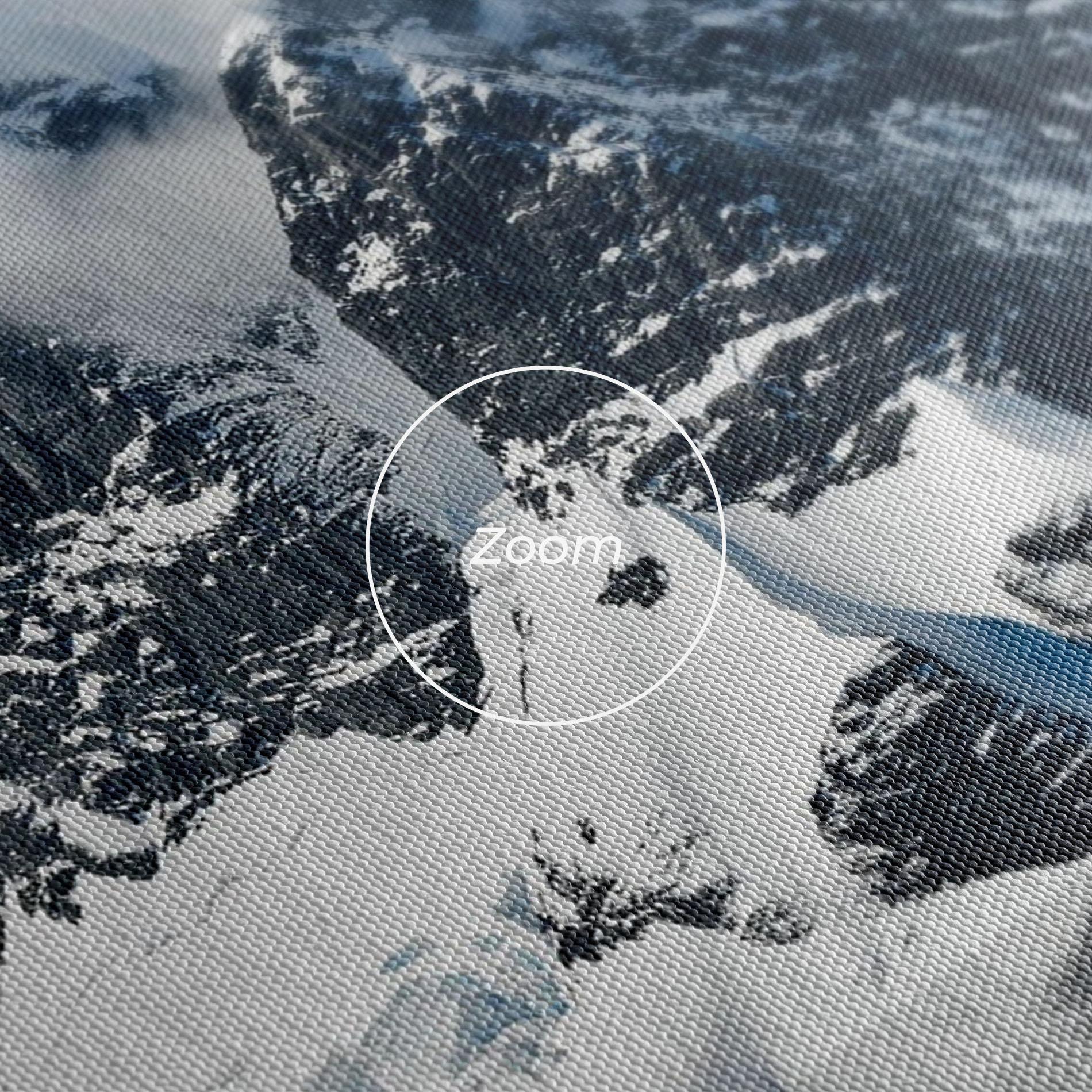 Leinwandbild Glacial Mountains mockup 3