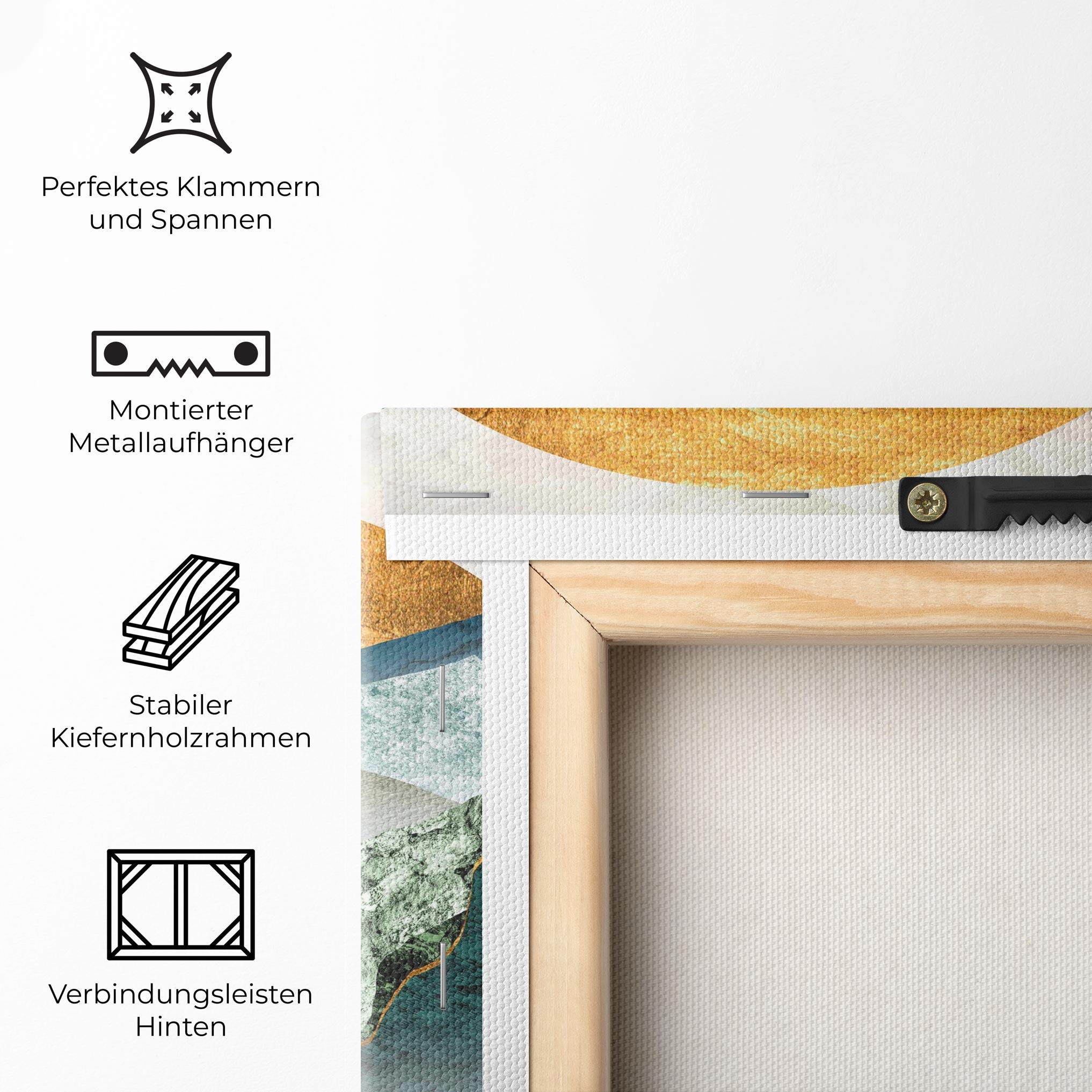 Leinwandbild Golden Mountains mockup 5