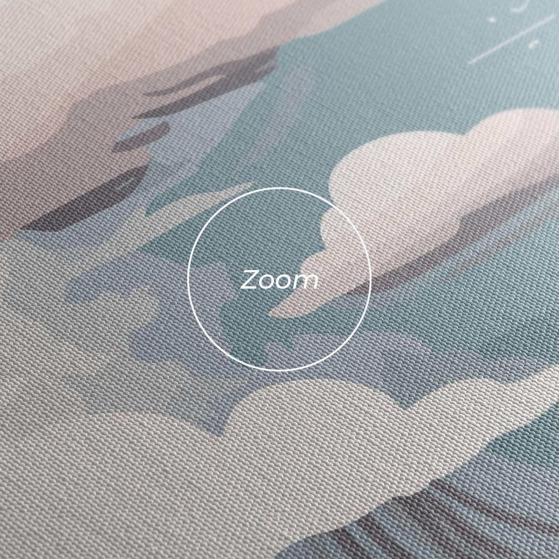 Leinwandbild Cloud White Art mockup 3
