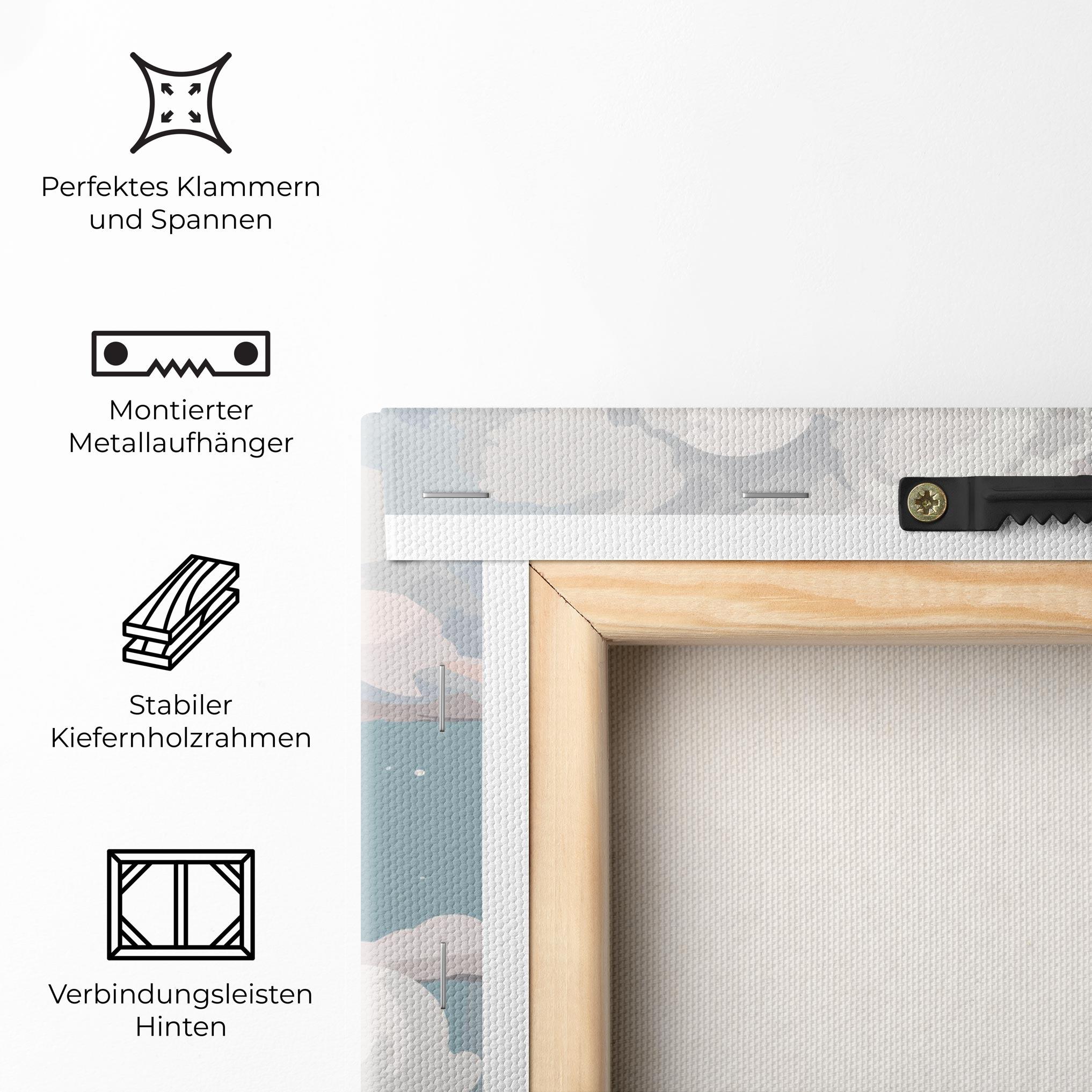 Leinwandbild Cloud White Art mockup 5