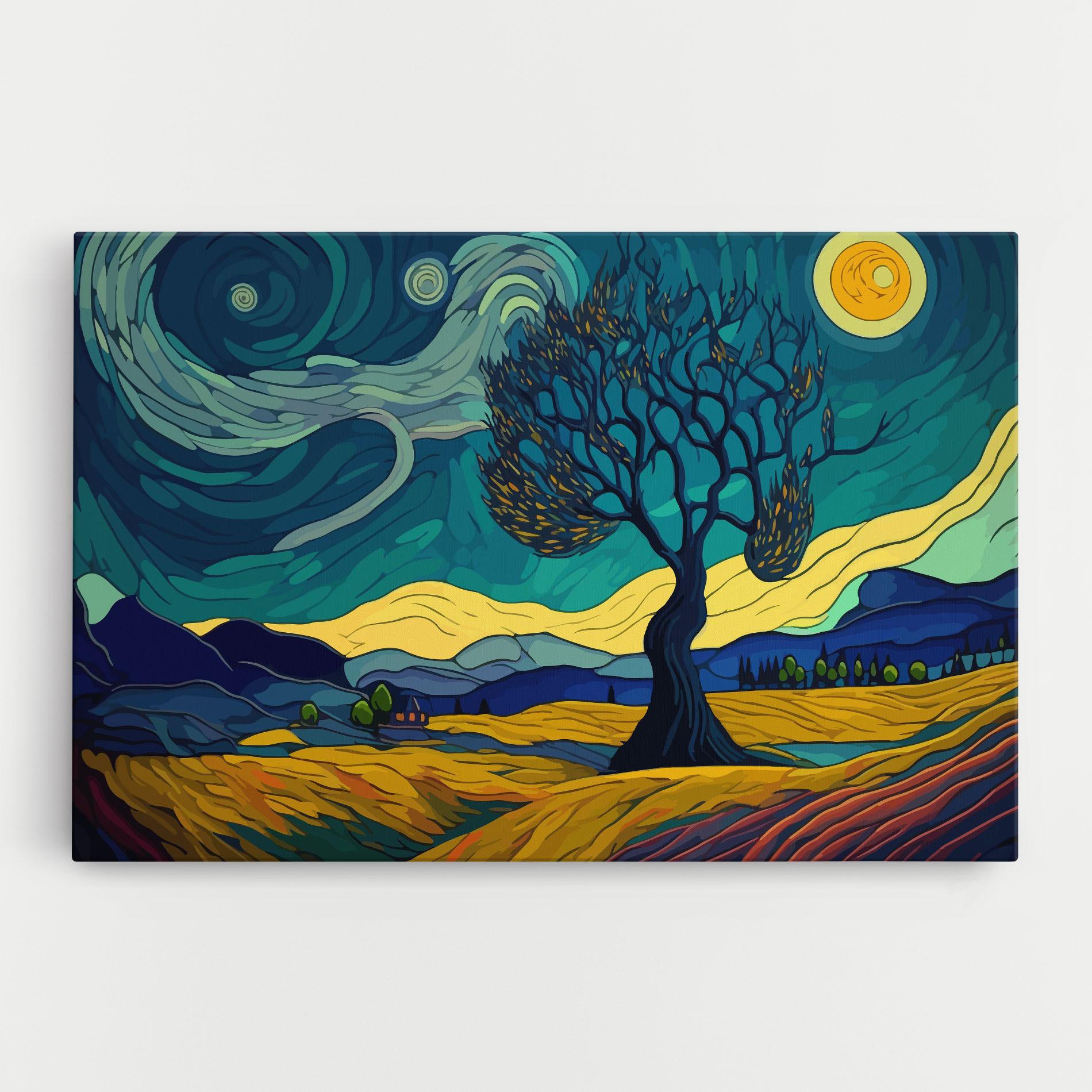 Leinwandbild Abstract Rural Art mockup 0