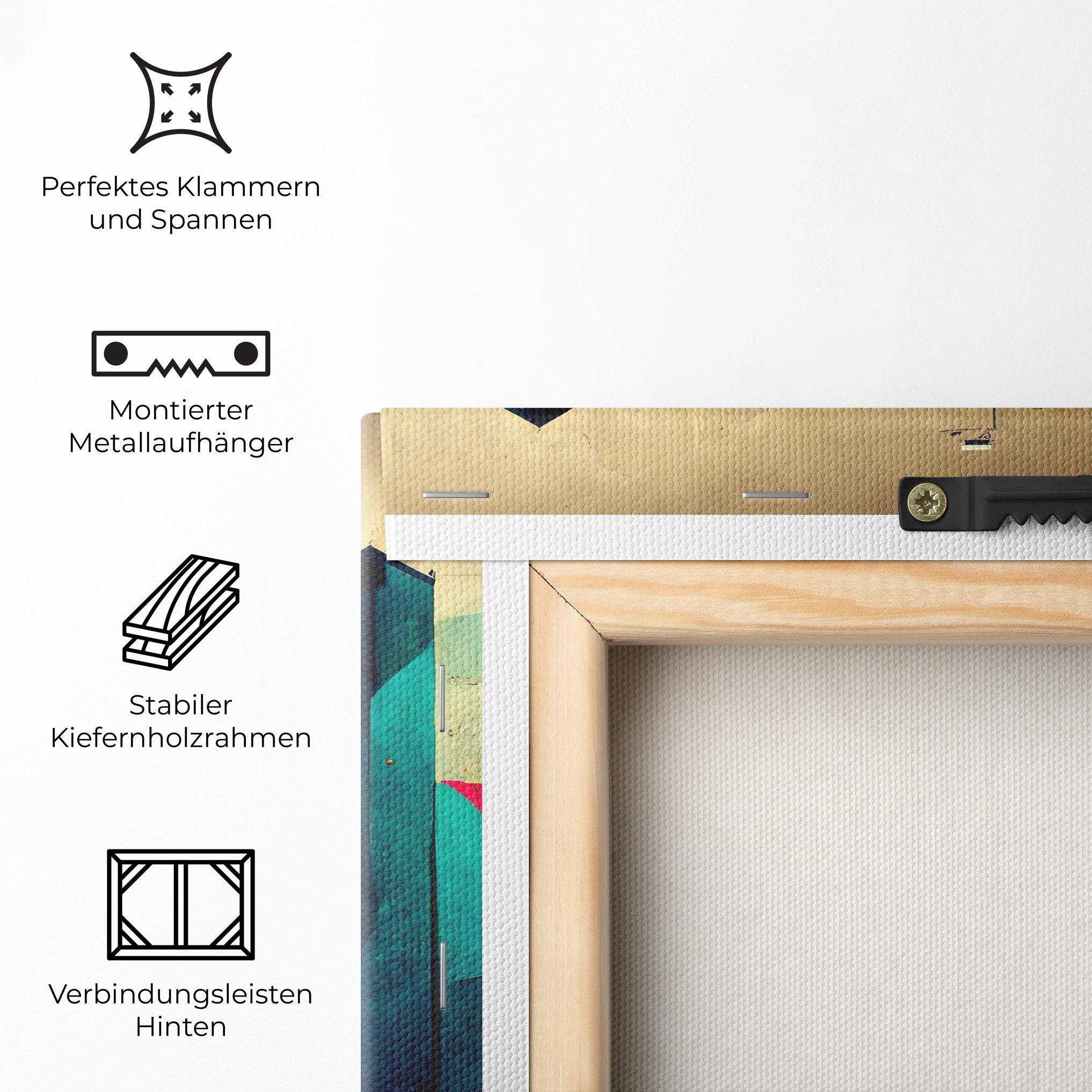 Leinwandbild Abstract City Color mockup 5