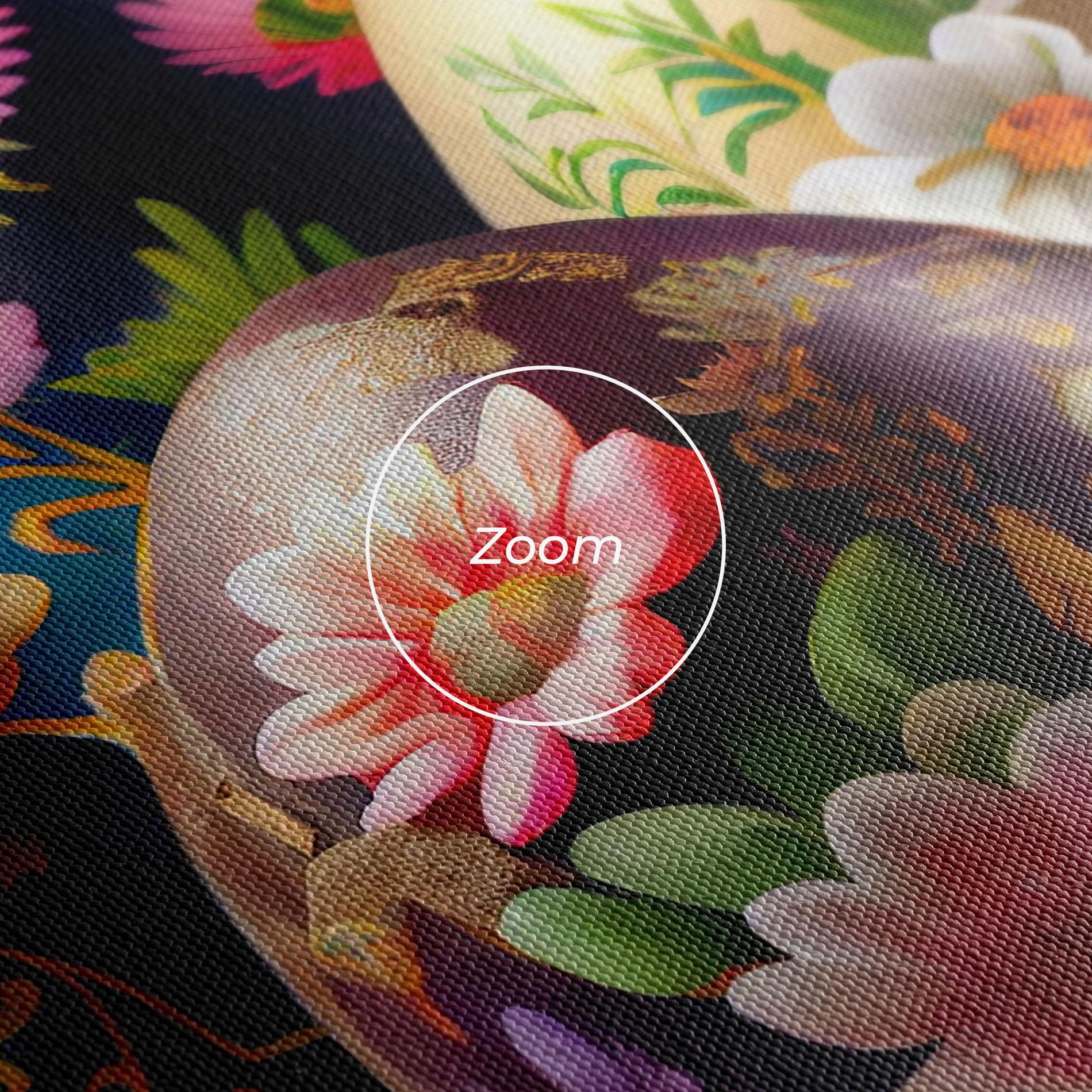 Leinwandbild Easter Egs Flowers mockup 3