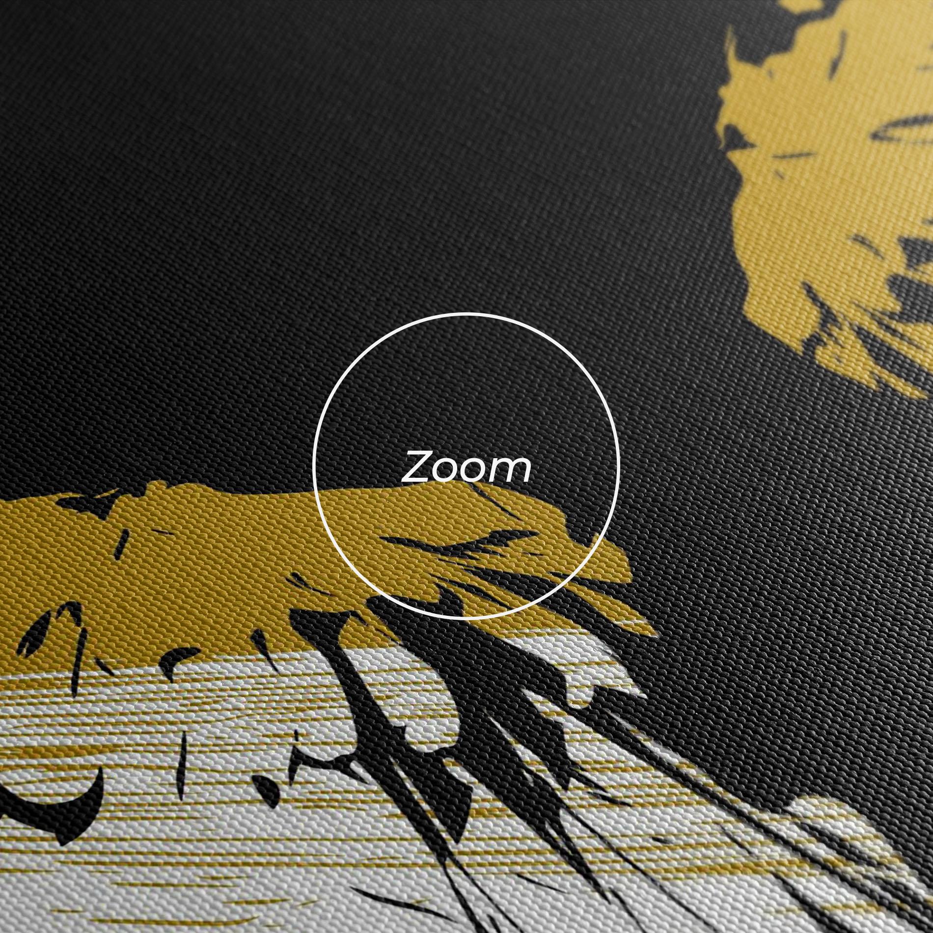 Leinwandbild White Yellow Wings mockup 3