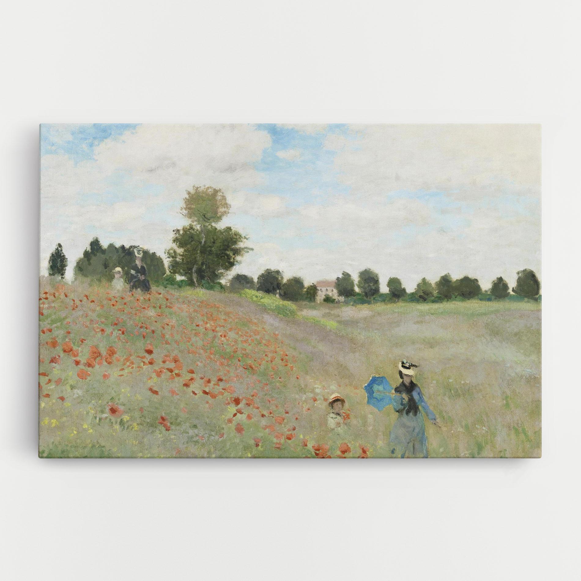Leinwandbild Poppy Field Near Argenteuil mockup 0