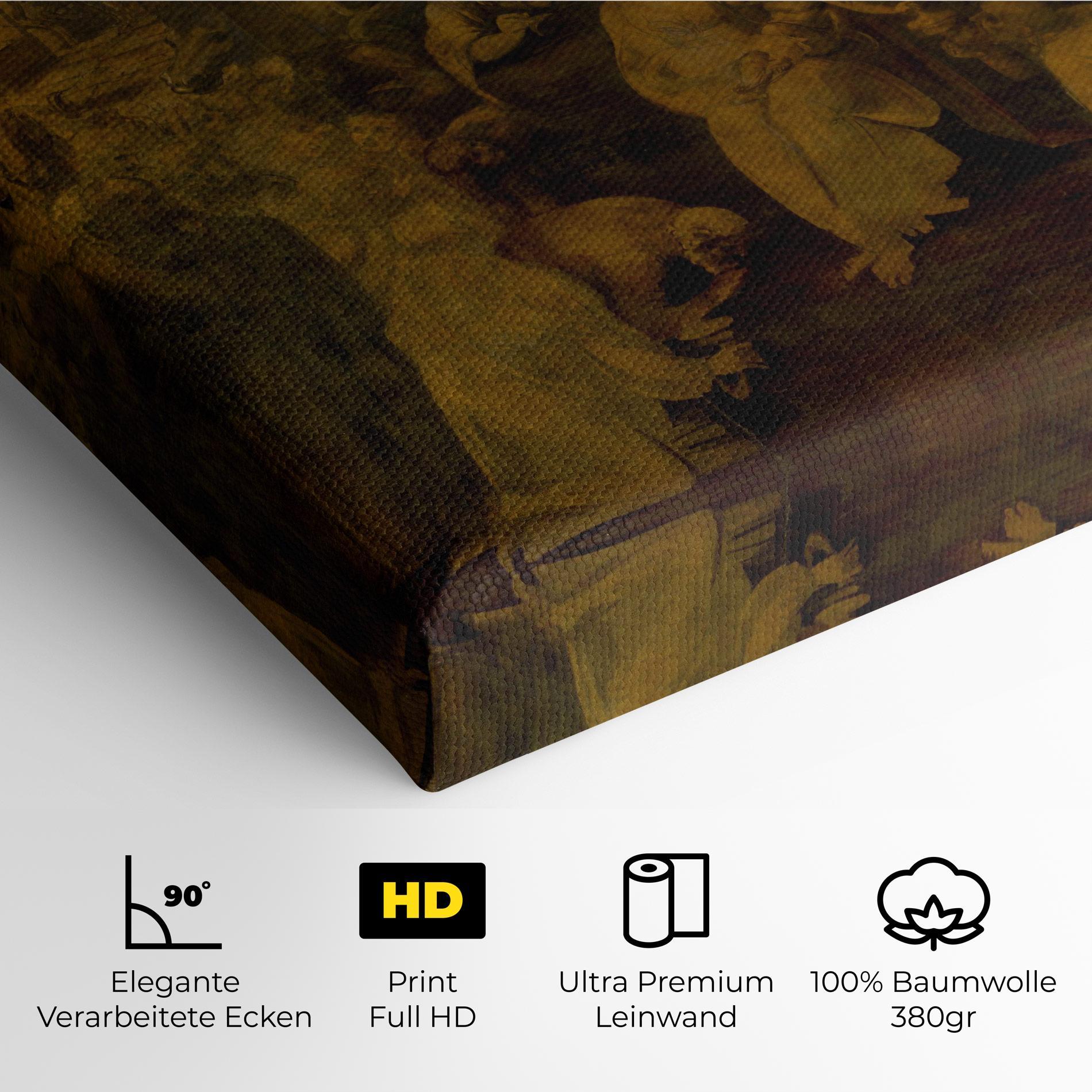 Leinwandbild Leonardo Da Vinci Adorazione Dei Magi mockup 4