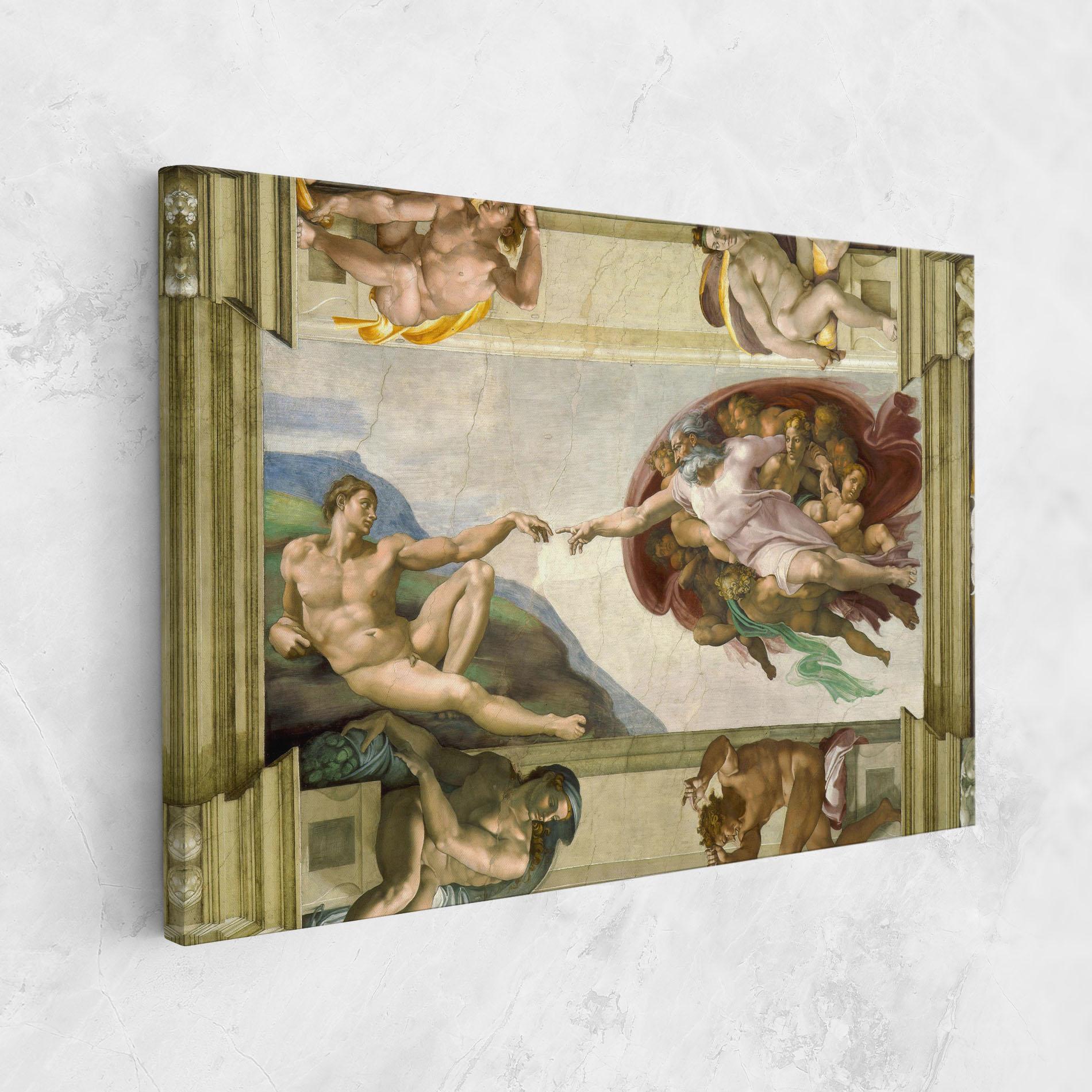 Leinwandbild Creacion De Adam mockup 1