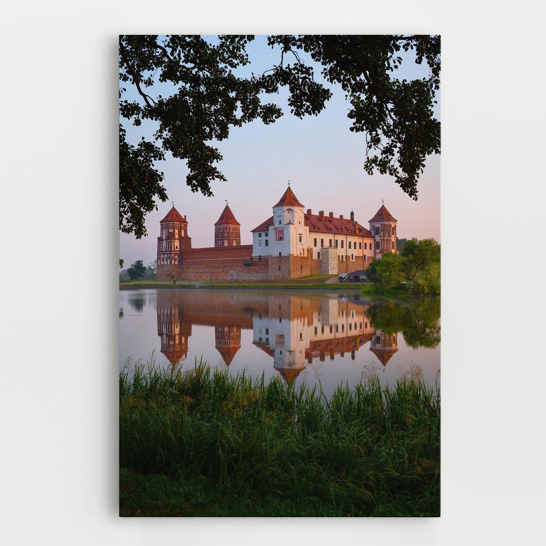 Leinwandbild Ancient Castle Morning mockup 0