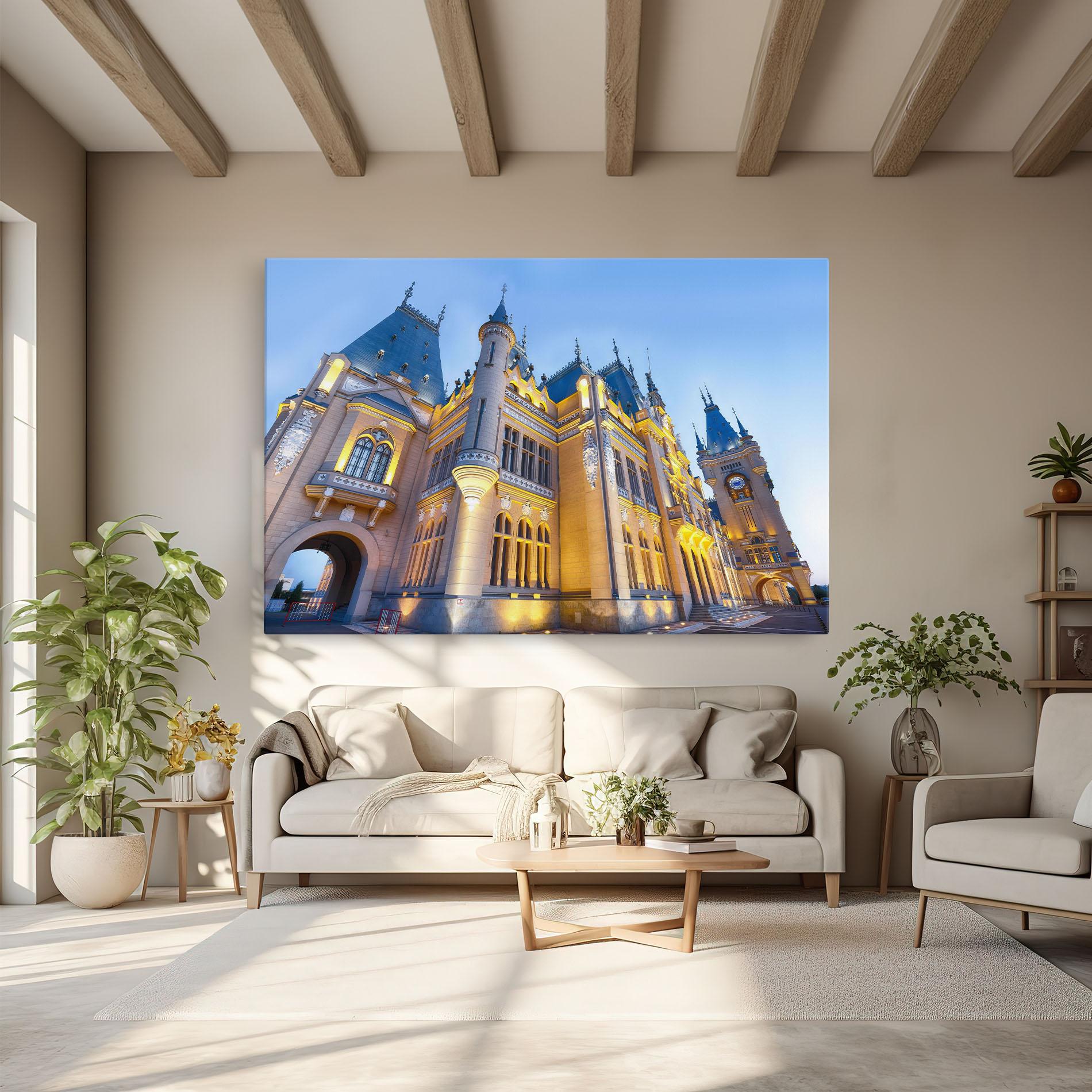 Leinwandbild Palace Culture Romania mockup 6