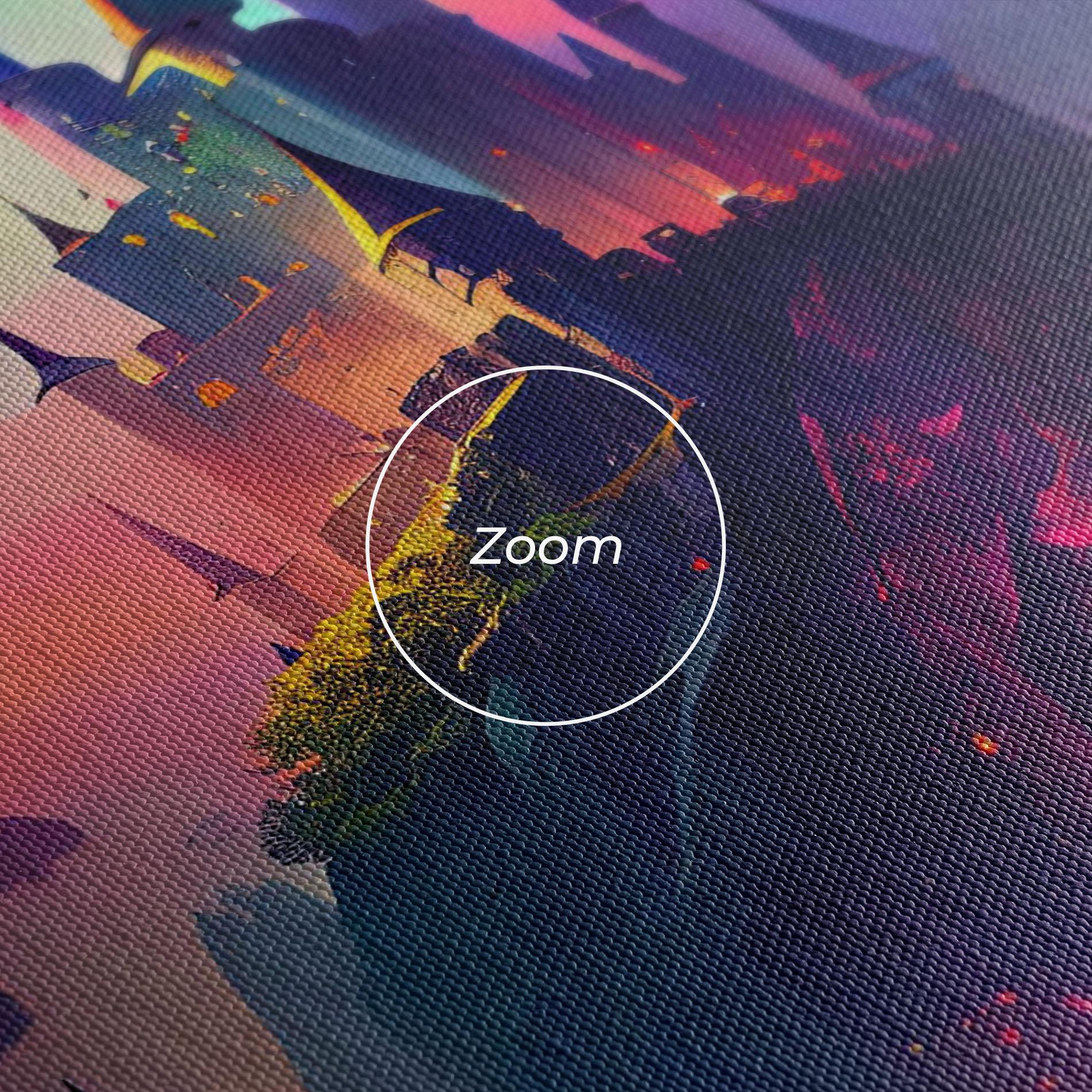 Leinwandbild Purple Orange Castle mockup 3