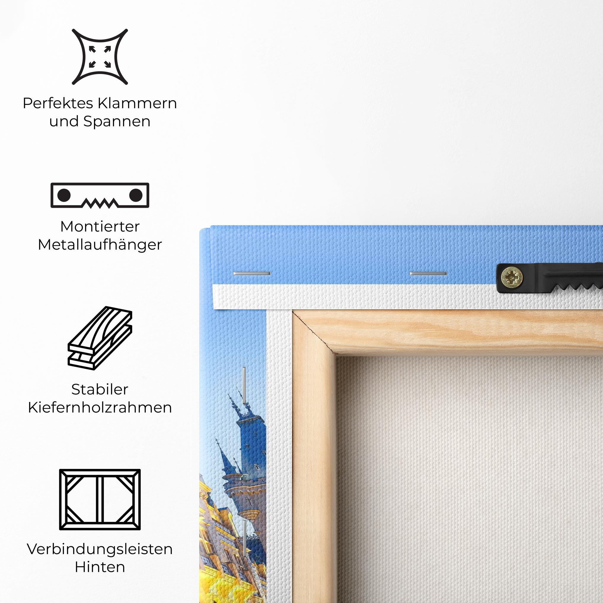 Leinwandbild Palace Culture Romania mockup 5