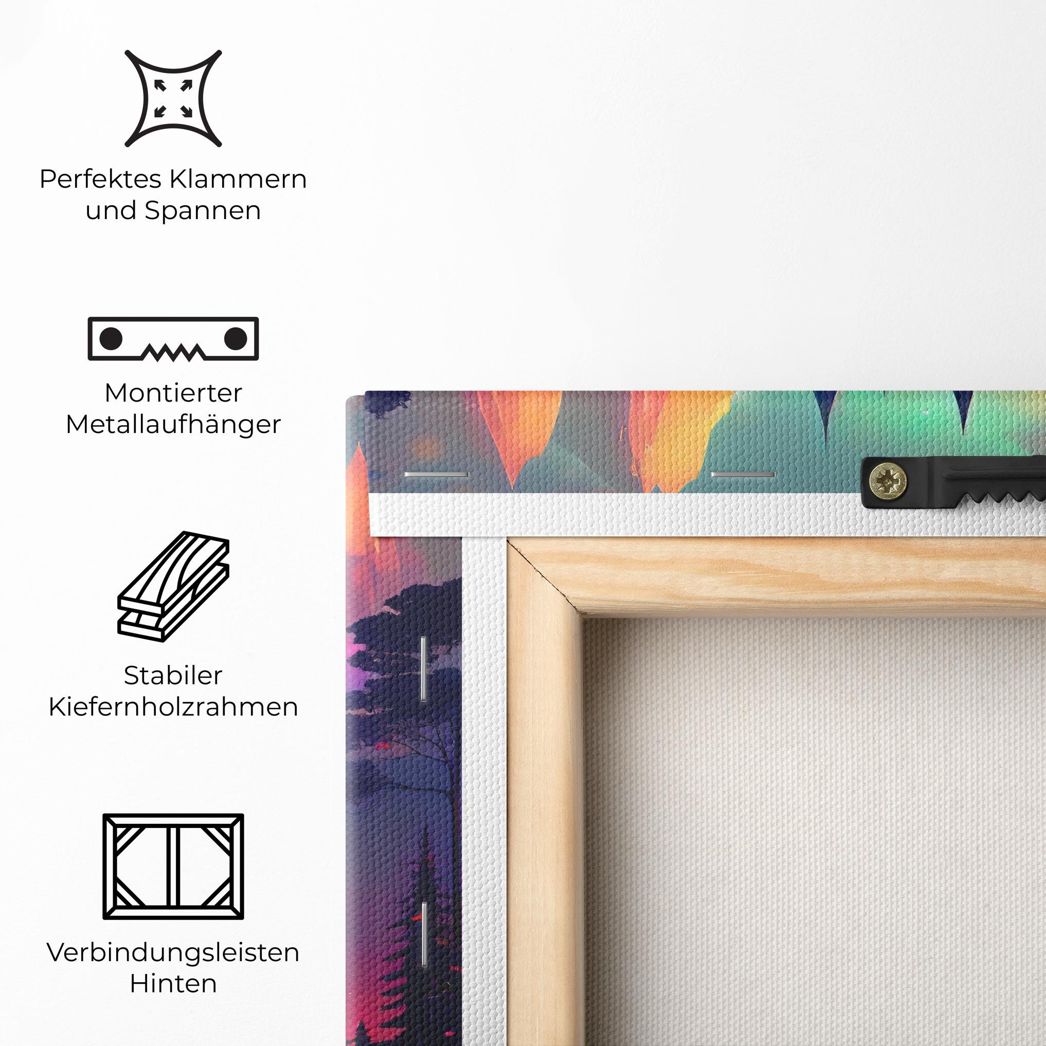 Leinwandbild Purple Orange Castle mockup 5