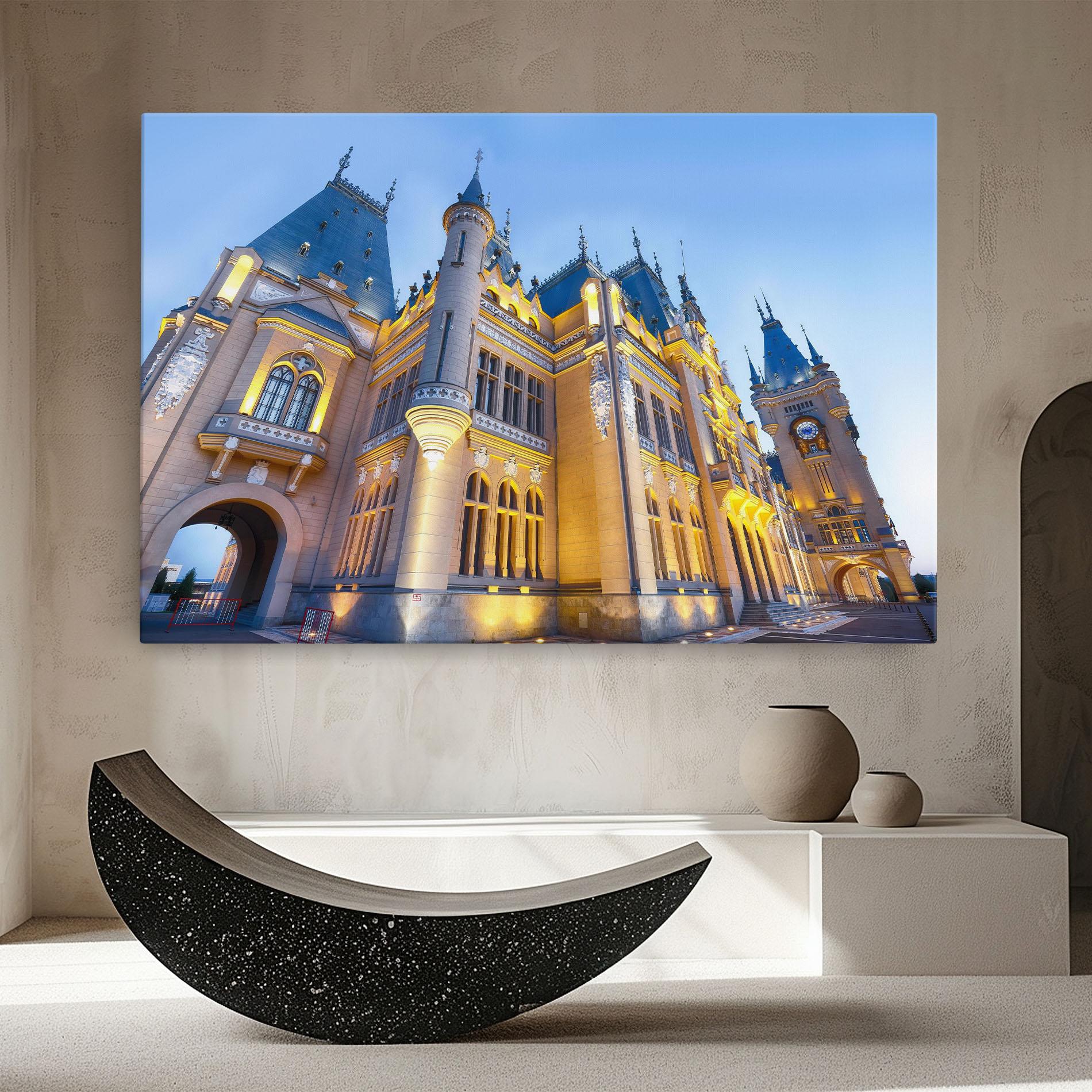 Leinwandbild Palace Culture Romania mockup 8