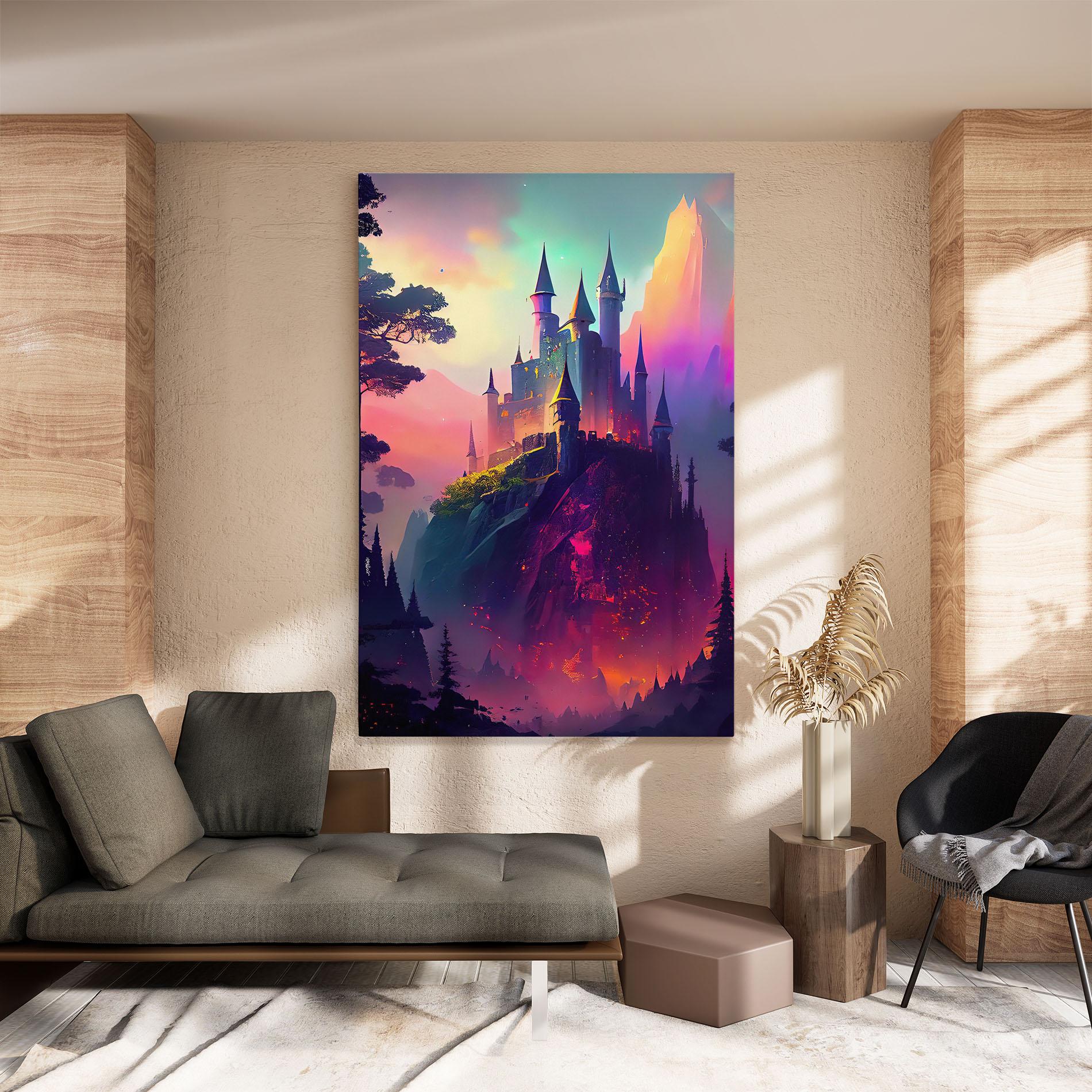 Leinwandbild Purple Orange Castle mockup 8