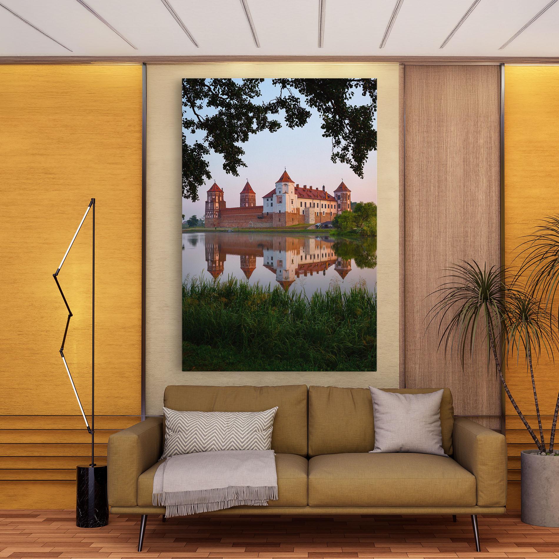 Leinwandbild Ancient Castle Morning mockup 9