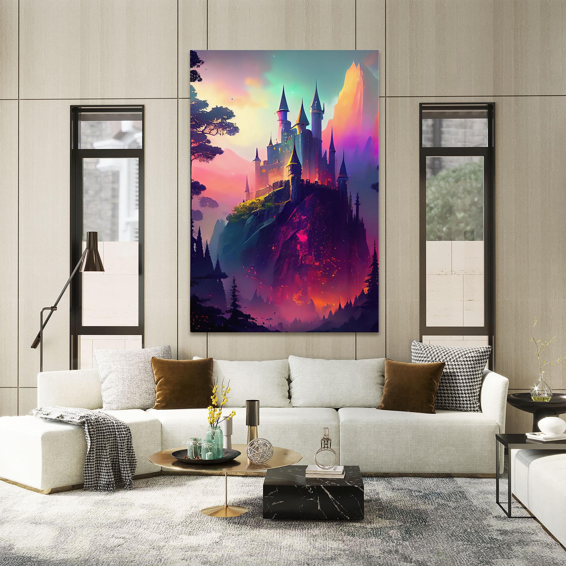 Leinwandbild Purple Orange Castle mockup 2