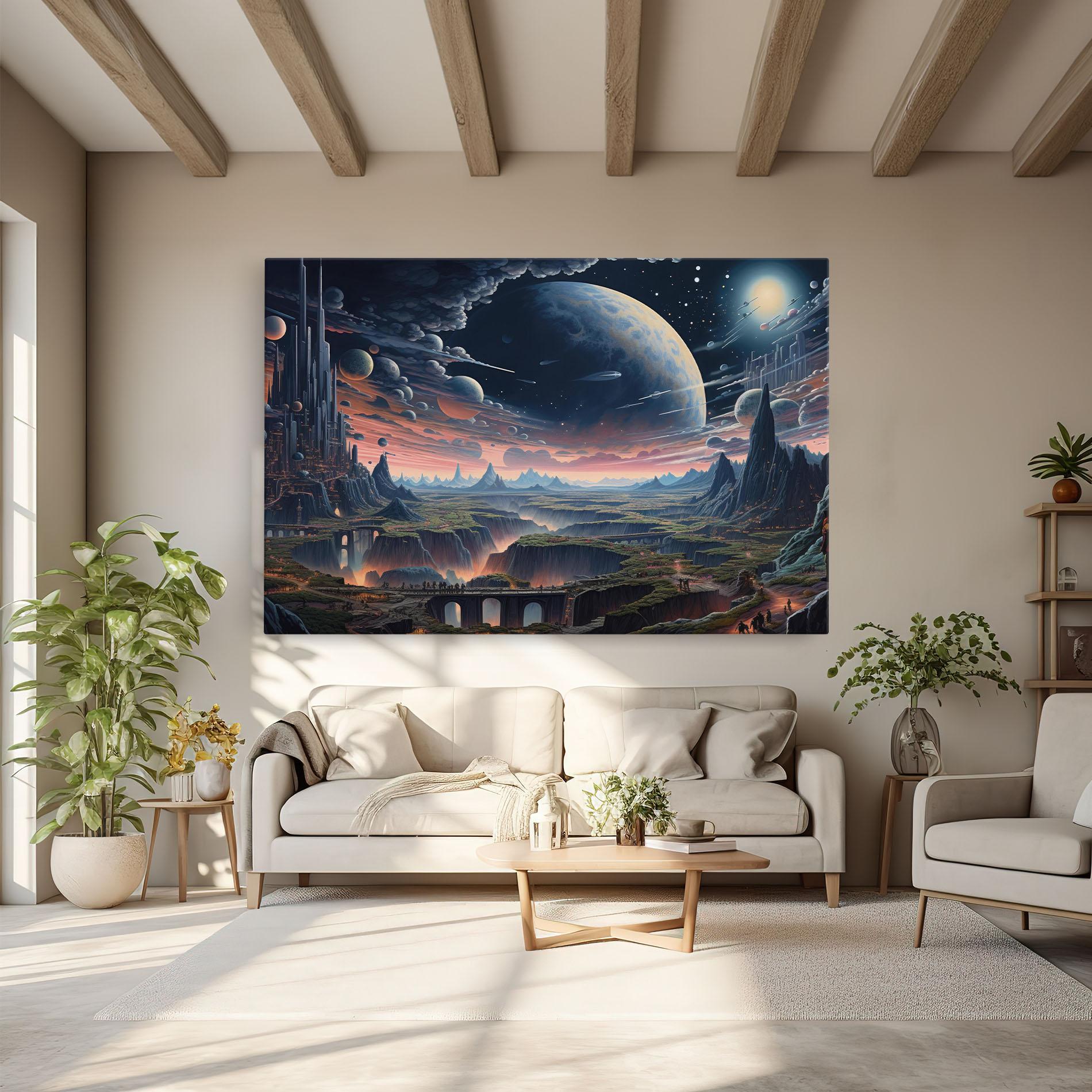 Leinwandbild Celestial Chronicler mockup 6