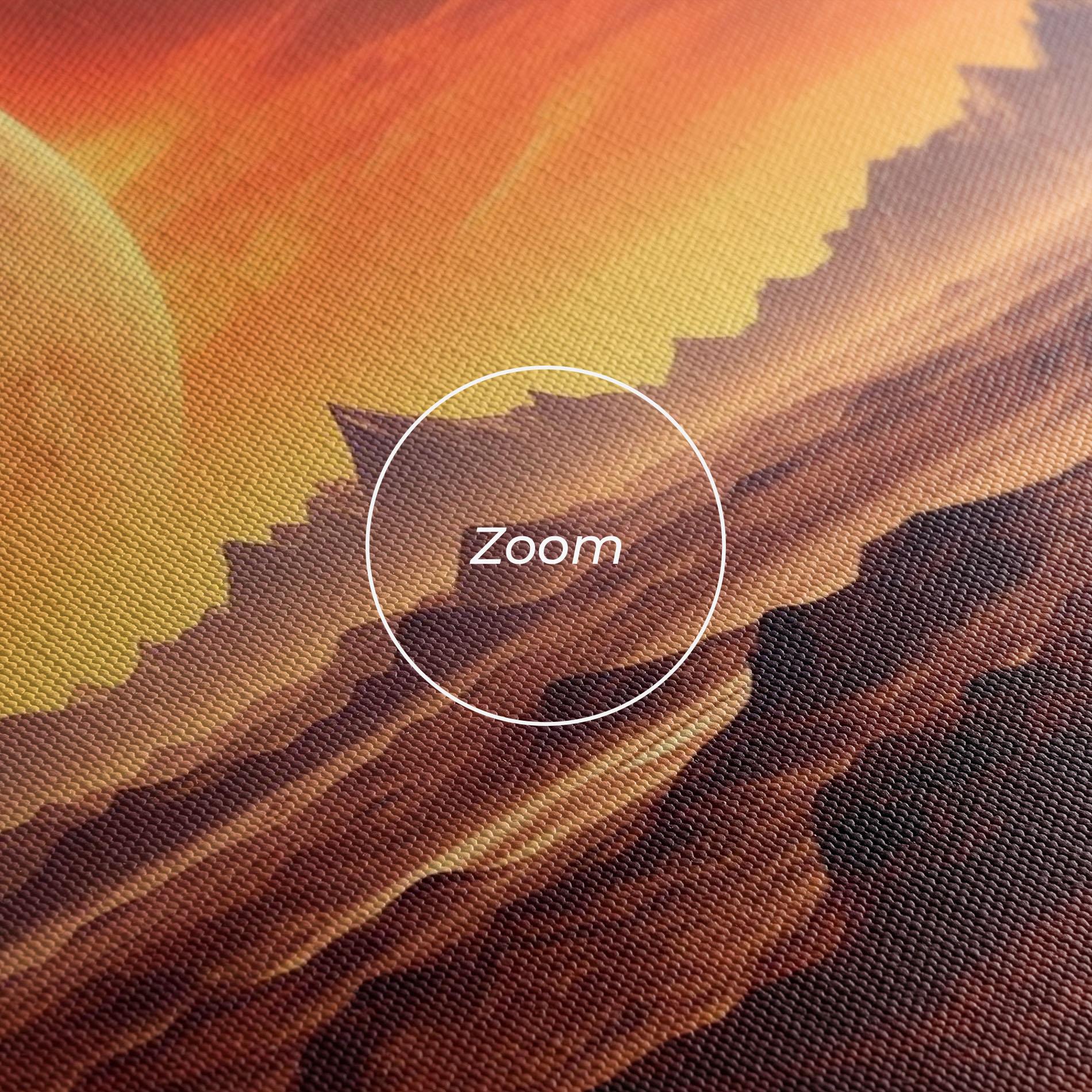 Leinwandbild Fiery Orange Sunset mockup 3