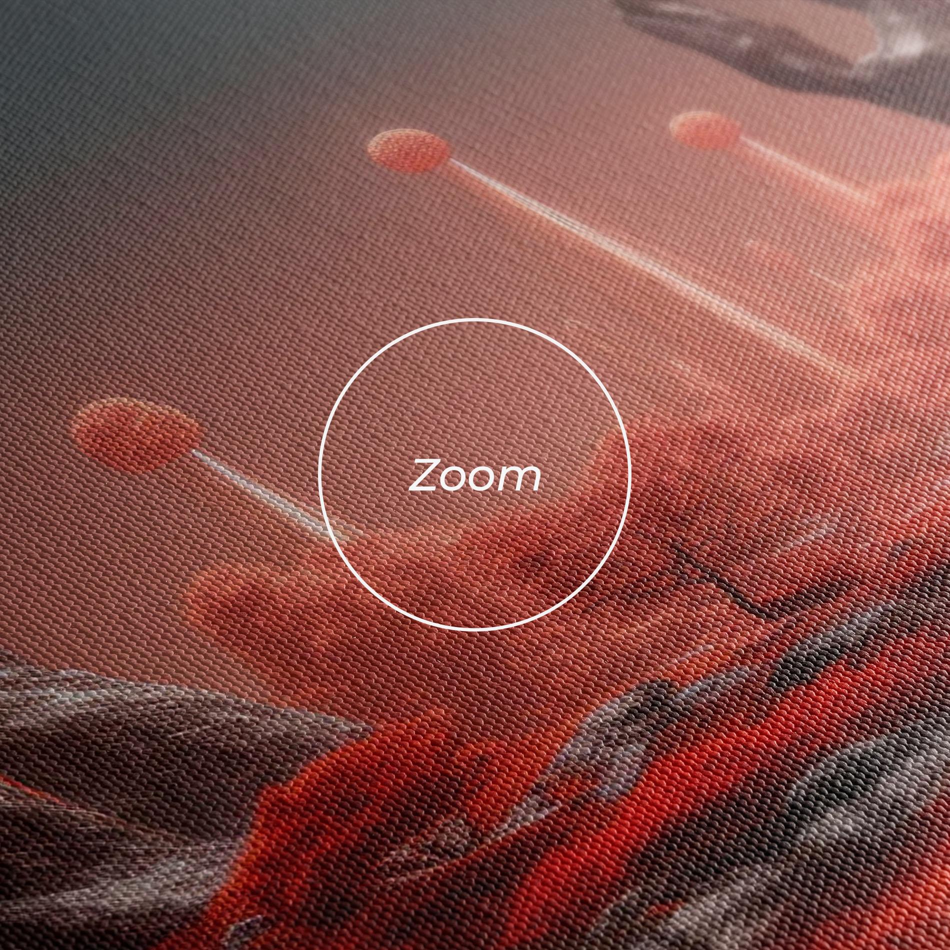 Leinwandbild Red Alien Trees mockup 3