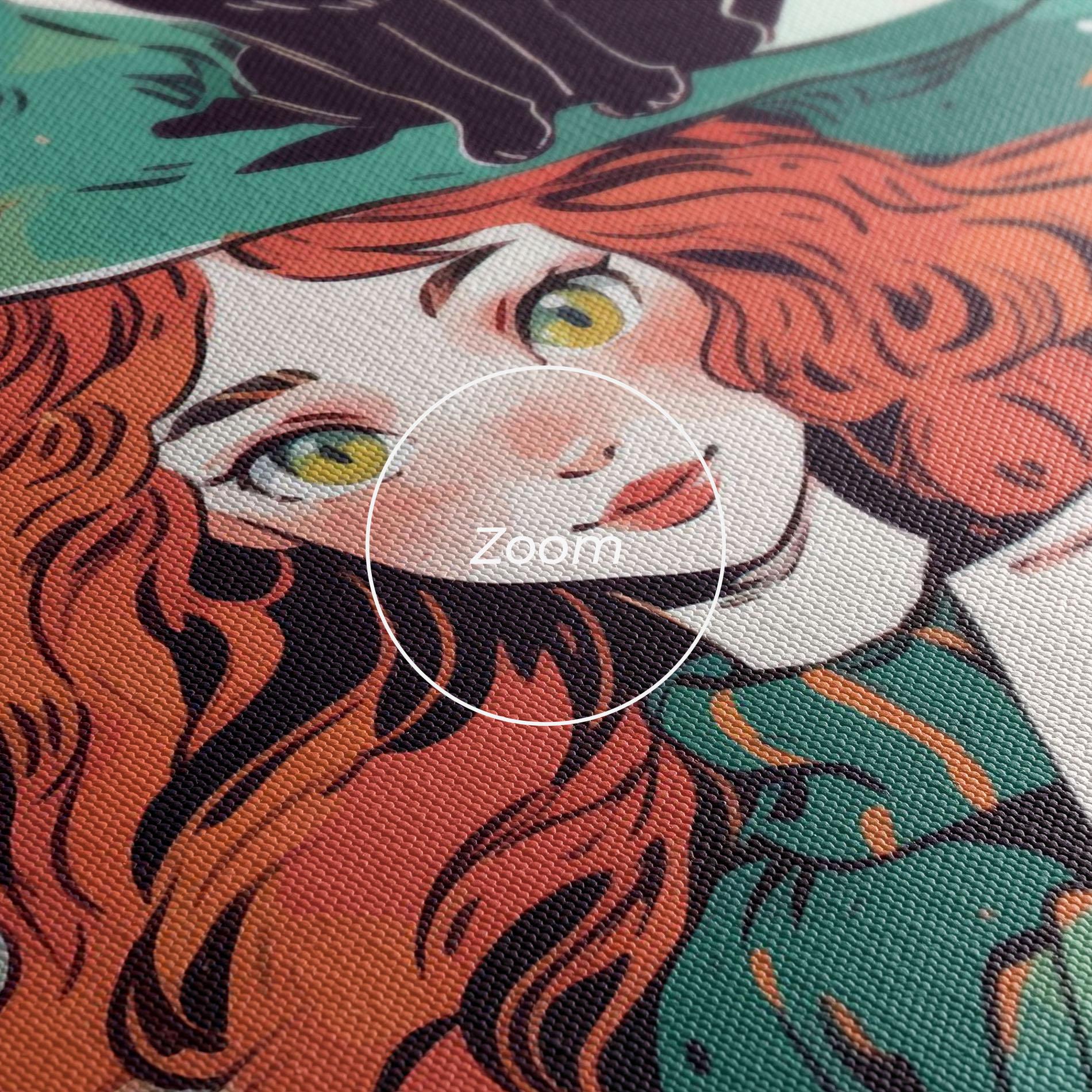 Leinwandbild Red Air Witch mockup 3