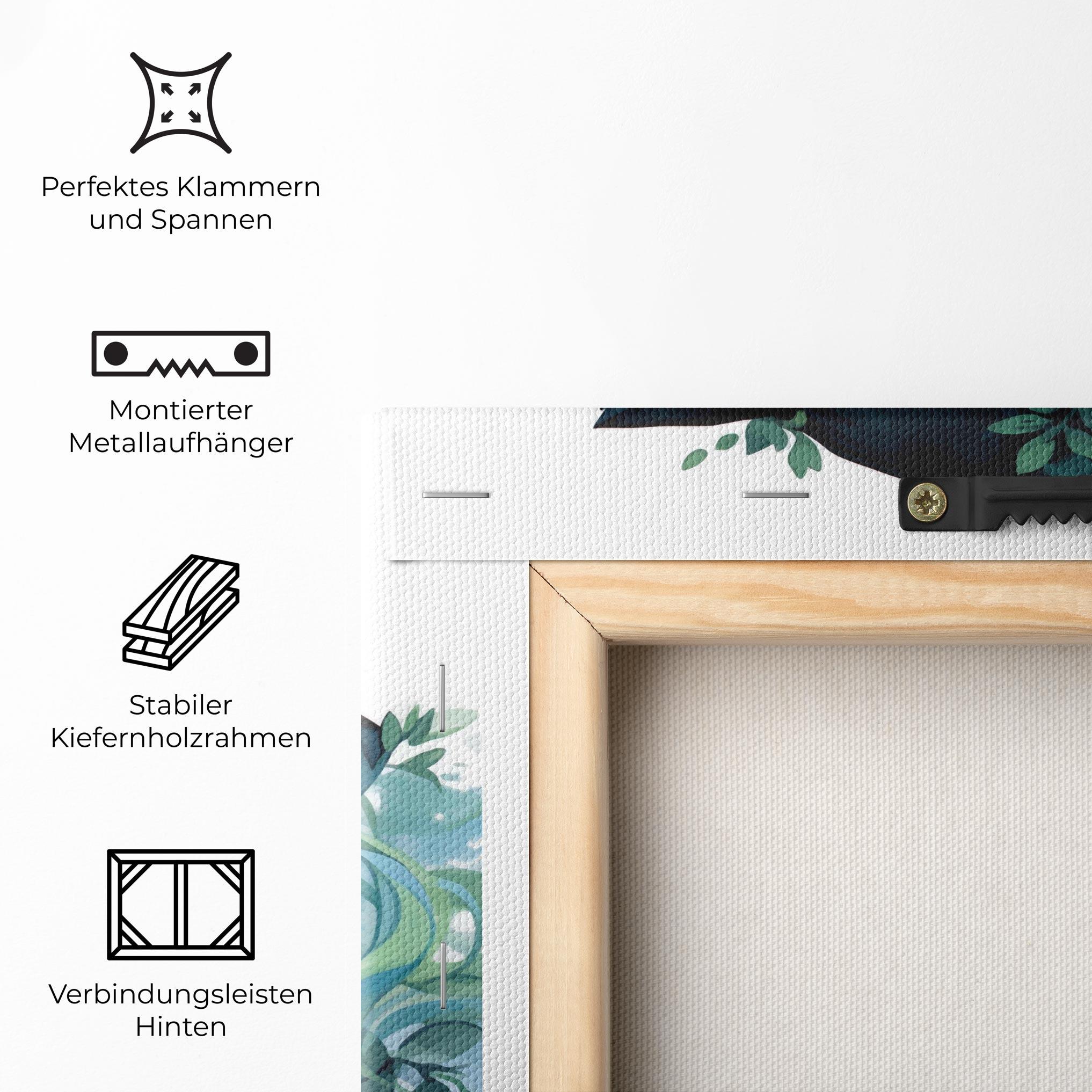 Leinwandbild Magic Cat Witch mockup 5