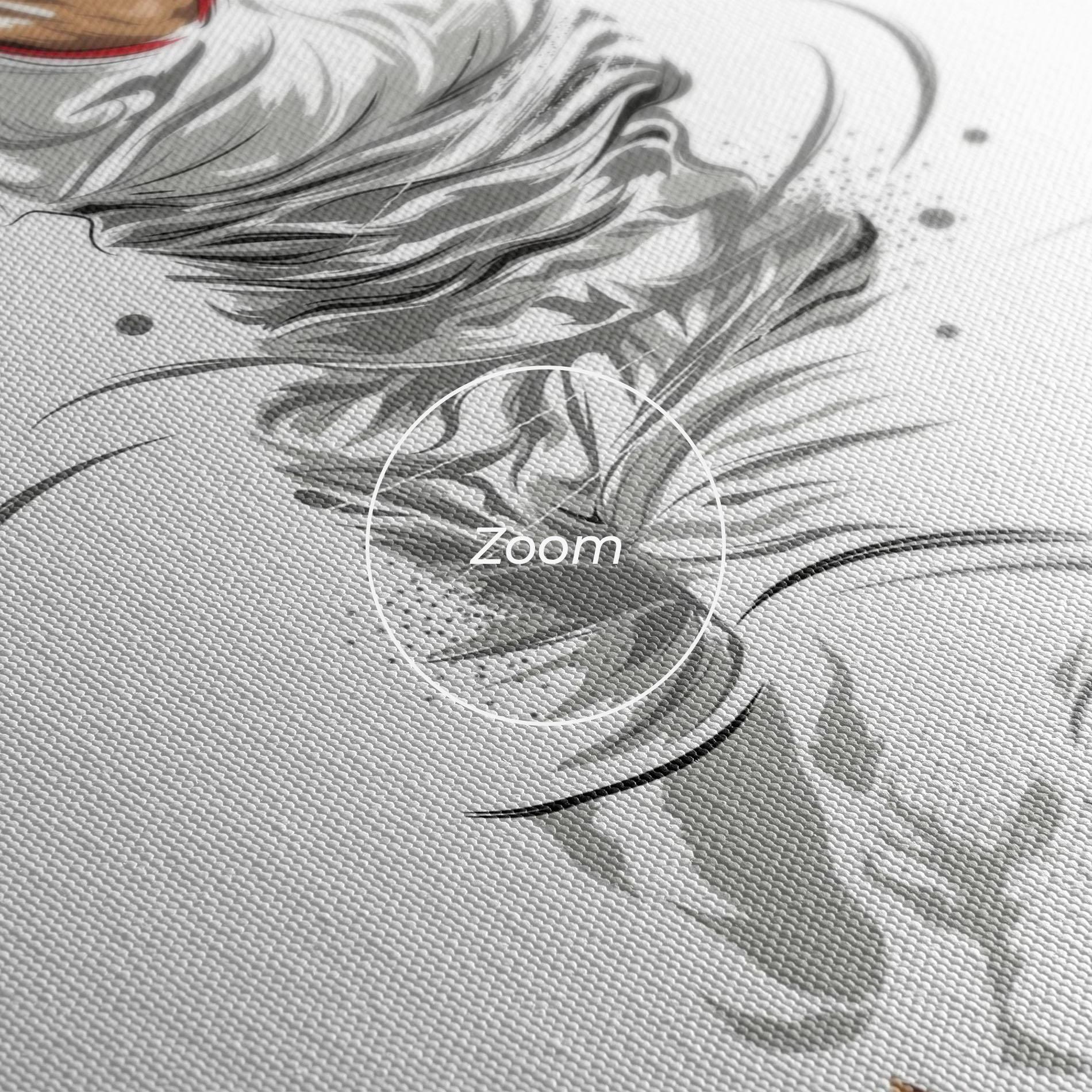 Leinwandbild Dribbling Basketbal mockup 3