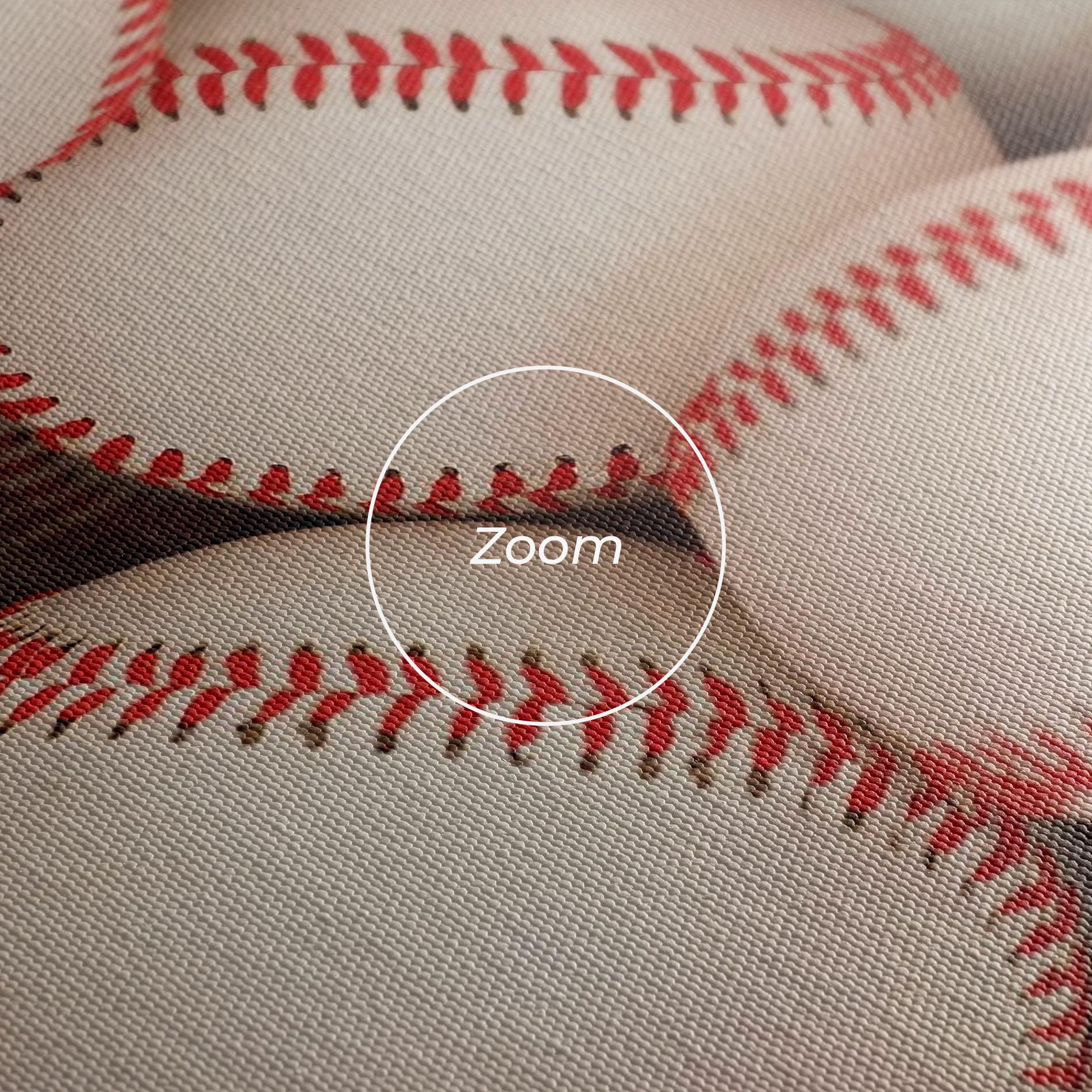 Leinwandbild Baseball Balls Stack mockup 3