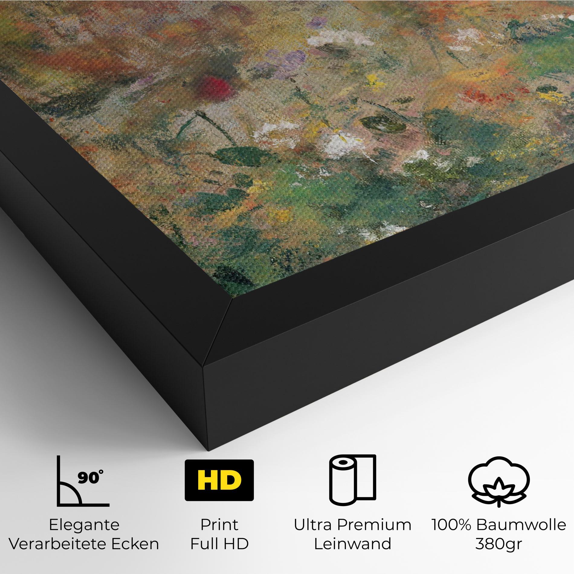 Leinwandbild Abstract Flowers mockup 4