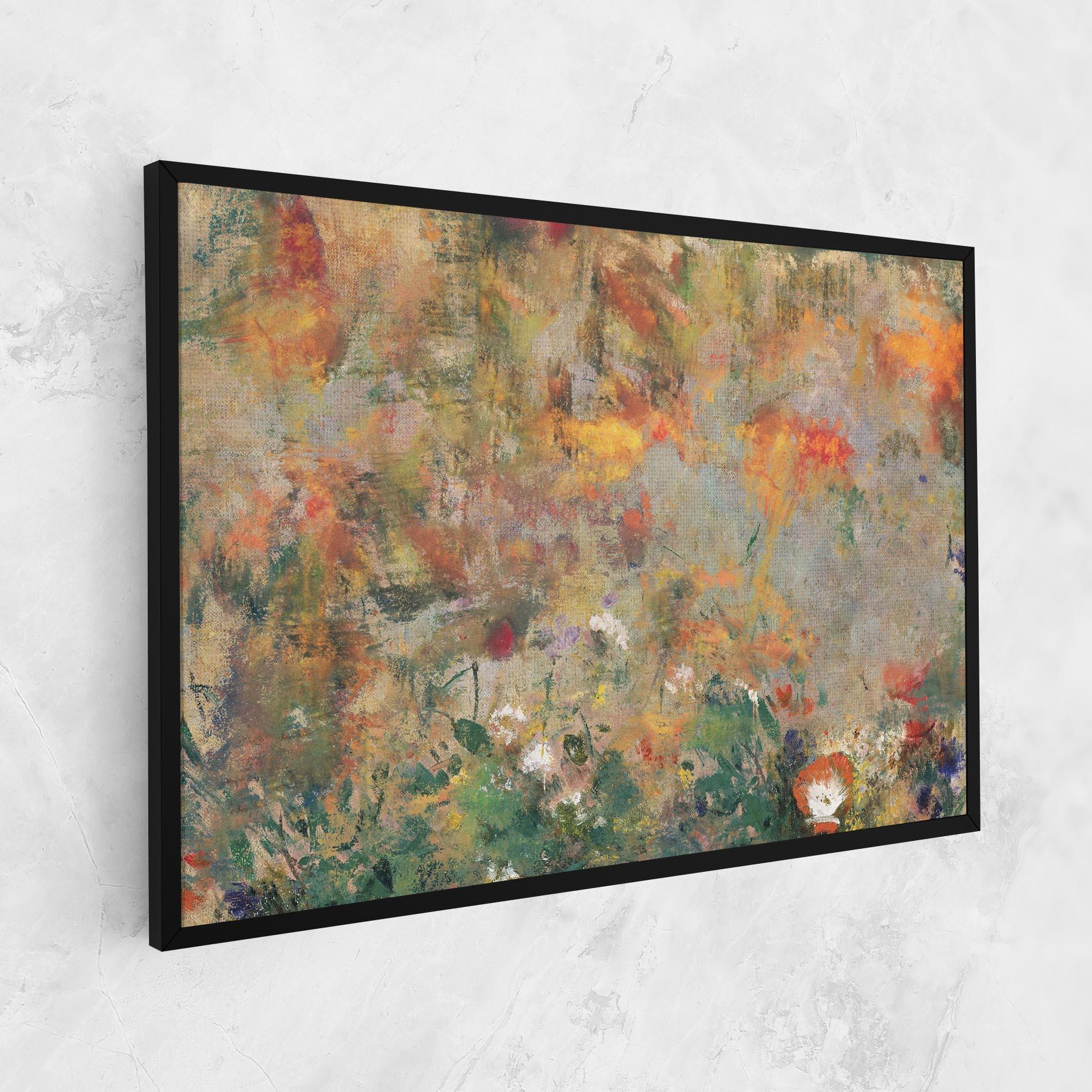 Leinwandbild Abstract Flowers mockup 1