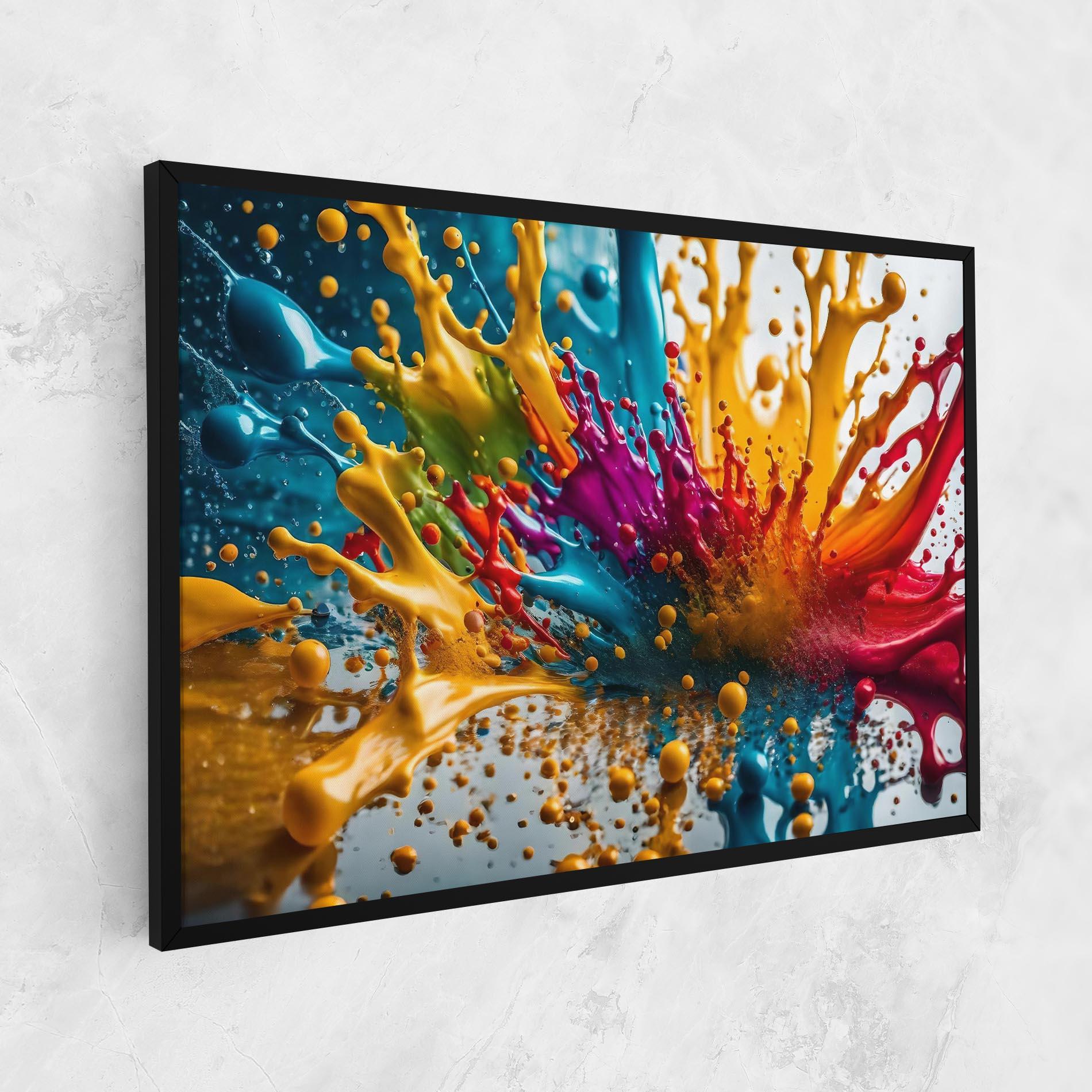 Leinwandbild Colorful Water Splash mockup 1