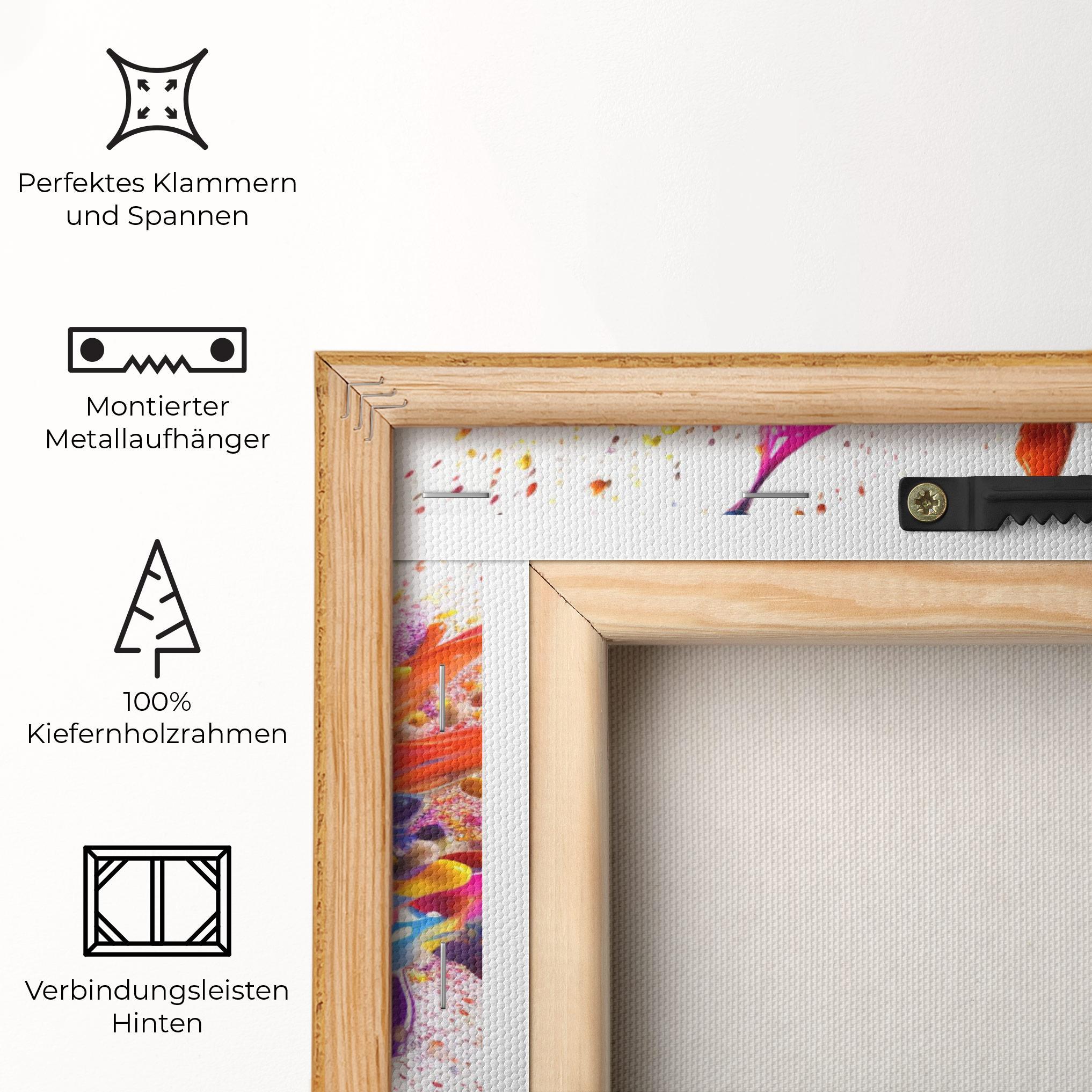 Leinwandbild Abstract Splash 3d mockup 5