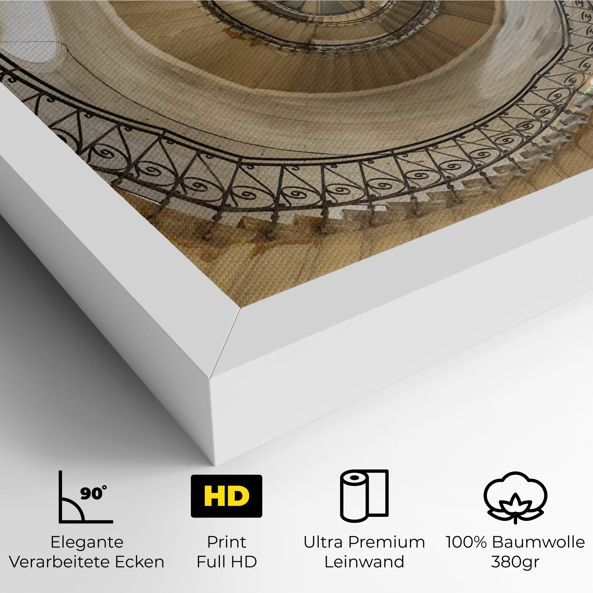 Leinwandbild Cream Down Stairs mockup 4