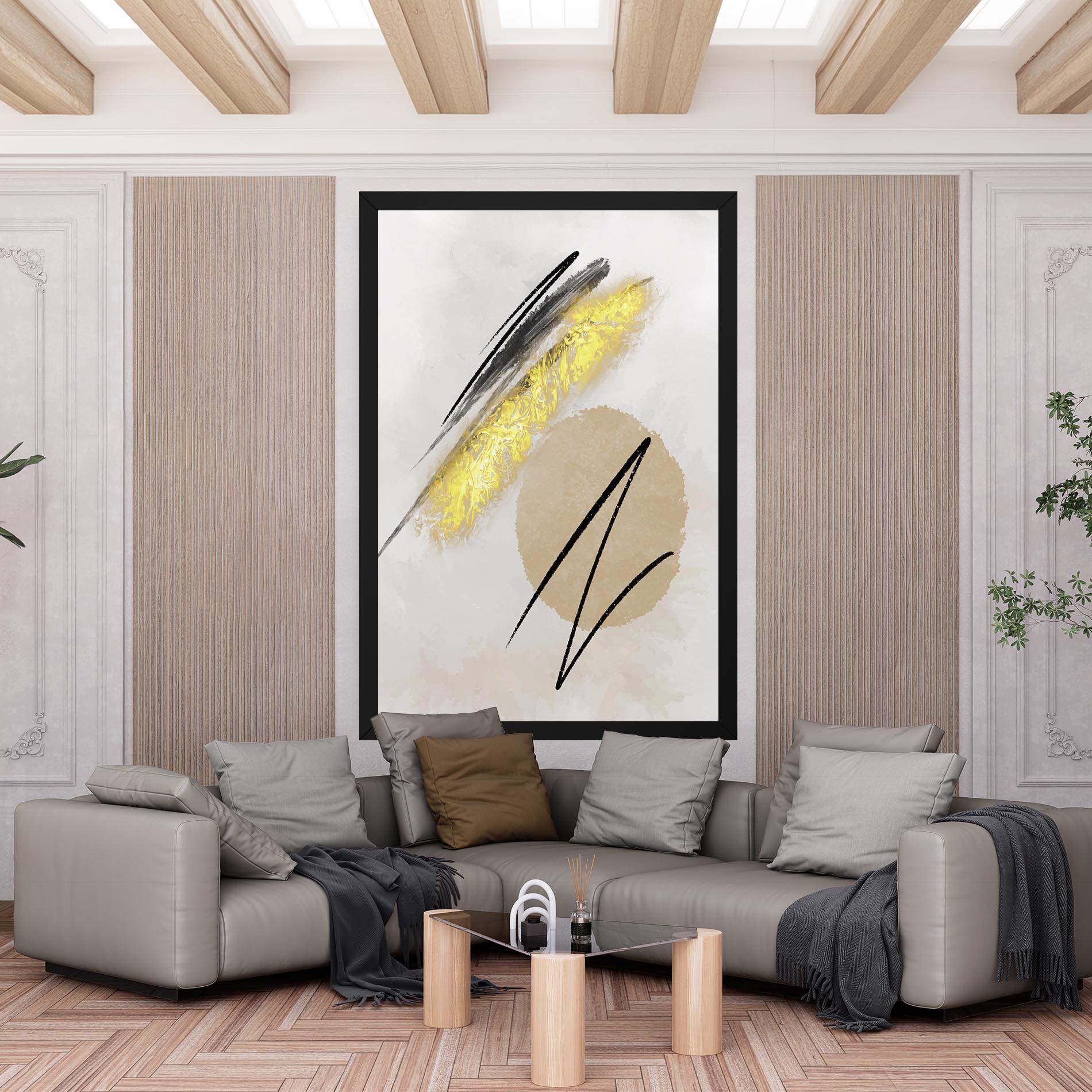 Leinwandbild Gold Brush mockup 6