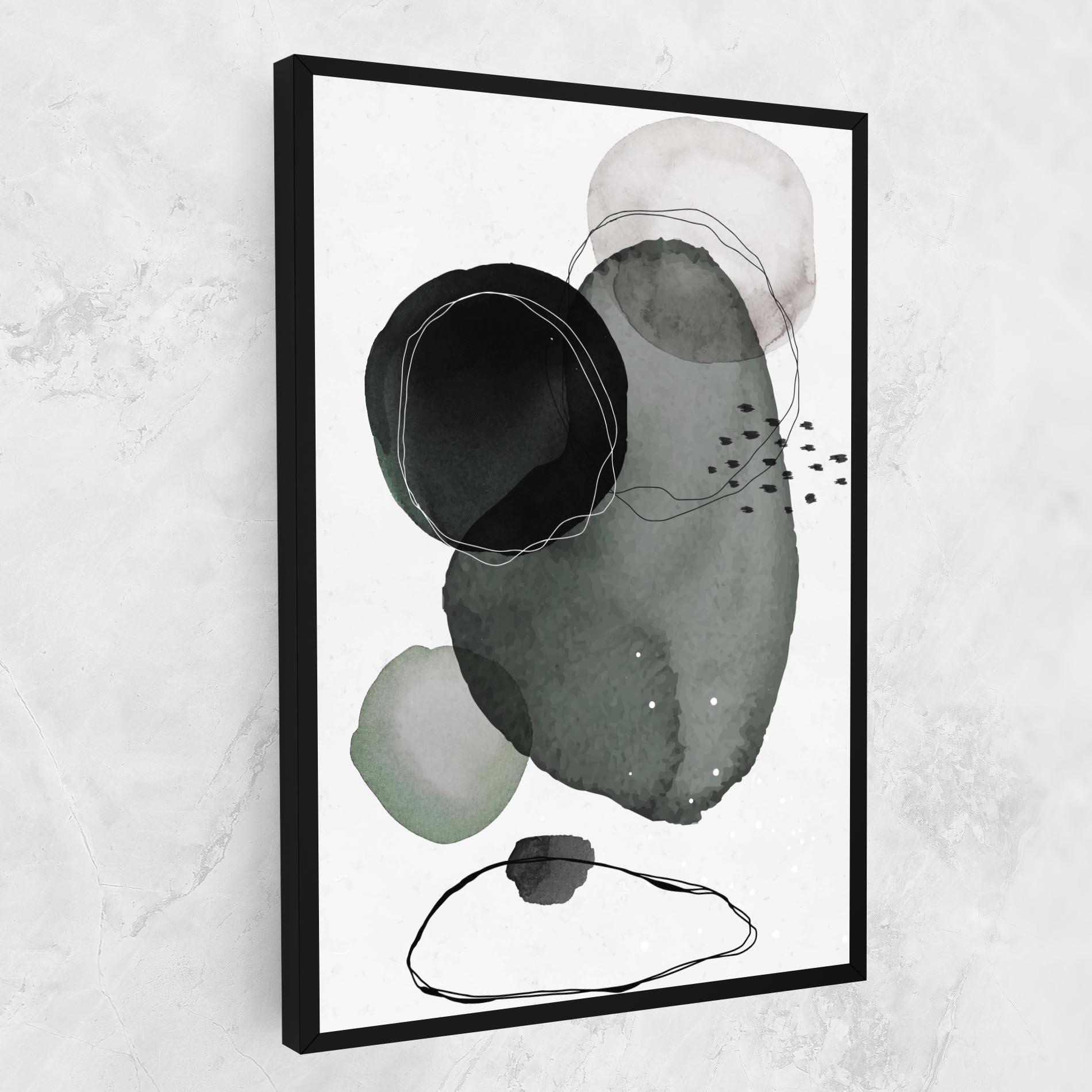 Leinwandbild Green Watercolor mockup 1